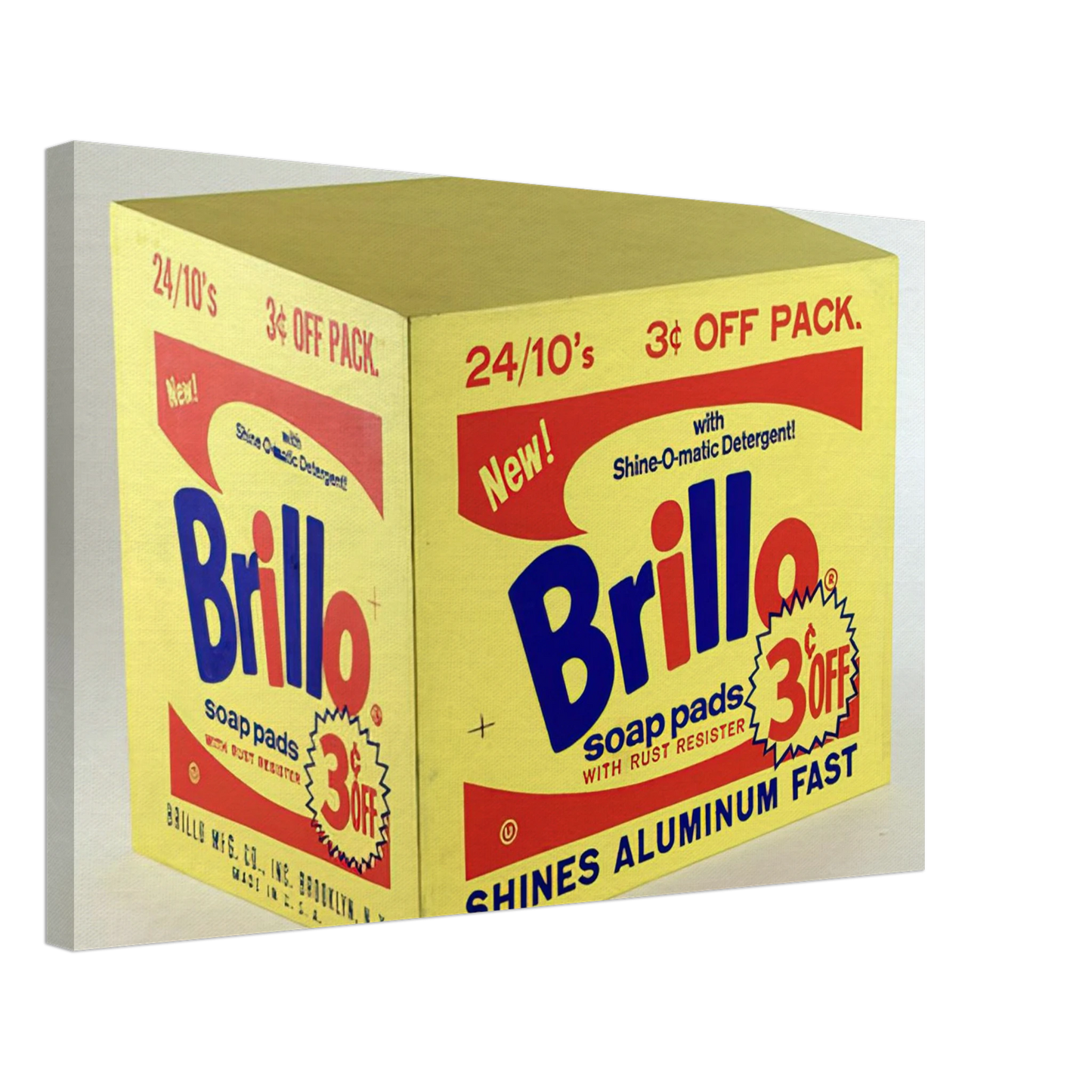 Andy Warhol - Brillo Box 3c Off Canvas - 40x60 cm / 16x24 inches-canvas