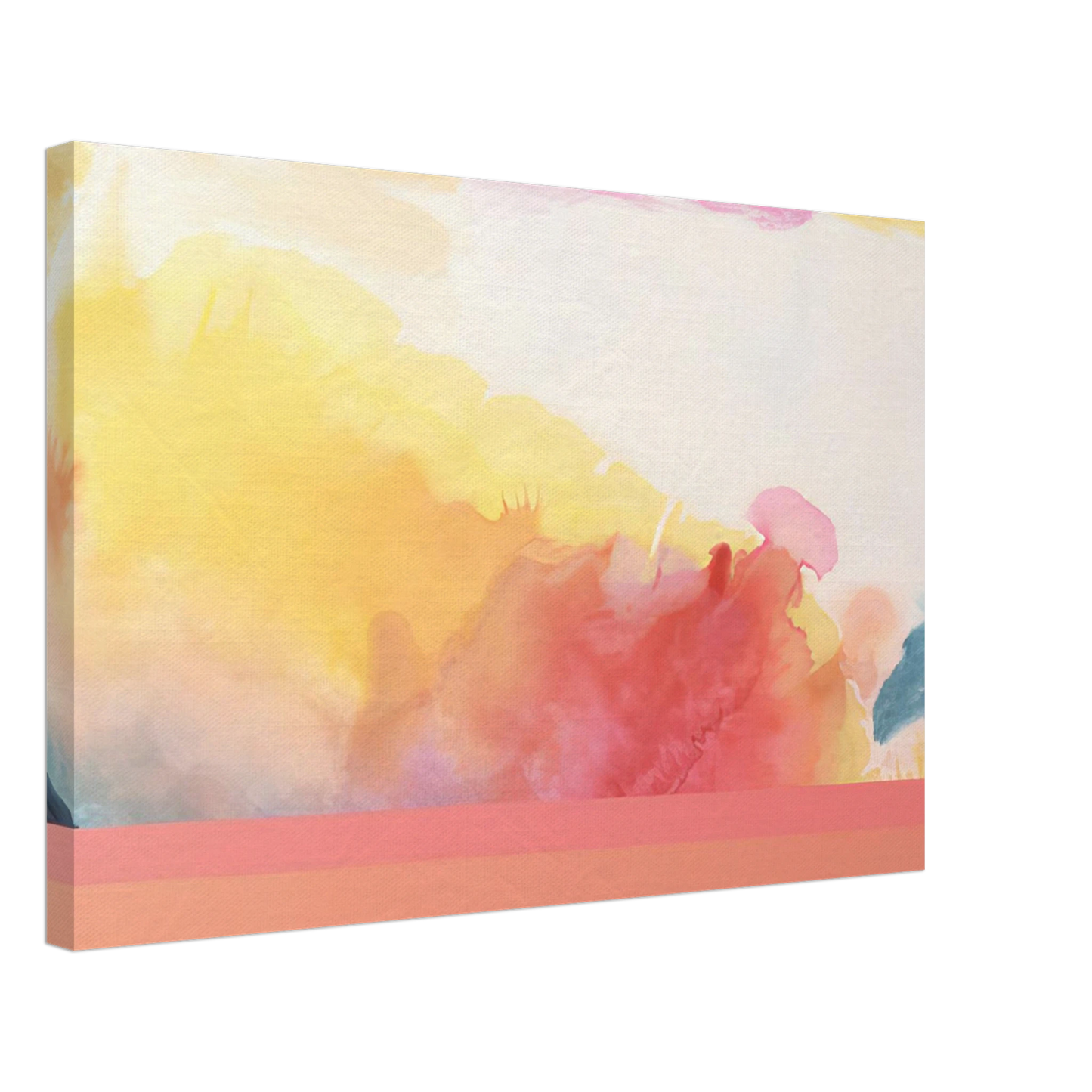 Ronnie Landfield - Sailing to India, - 1970 Canvas - 40x60 cm / 16x24 inches-canvas