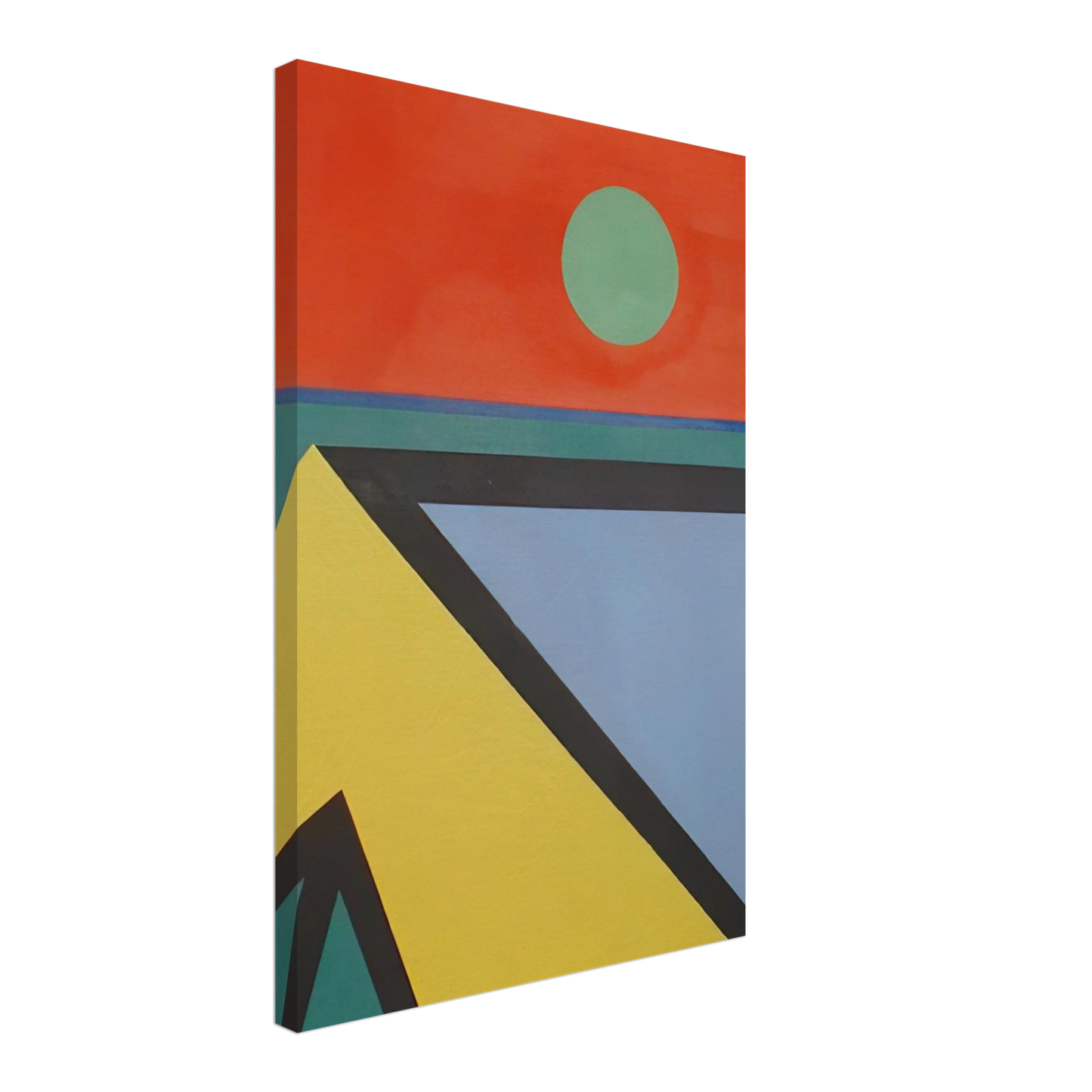 Ronnie Landfield - Untitled - 1965 Canvas - 70x100 cm / 28x40 inches-canvas