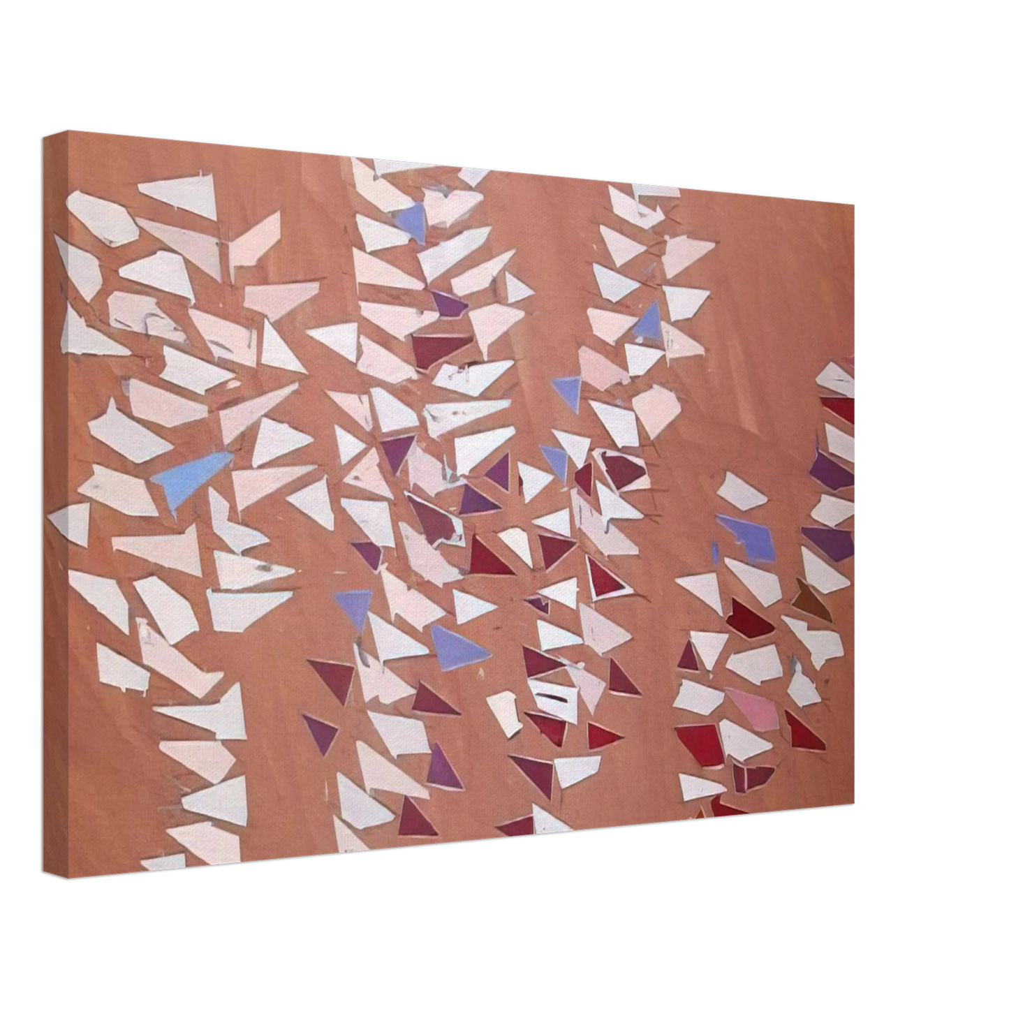 Robert Goodnough - On Gray Pink - 1988 Canvas - 40x60 cm / 16x24 inches-canvas