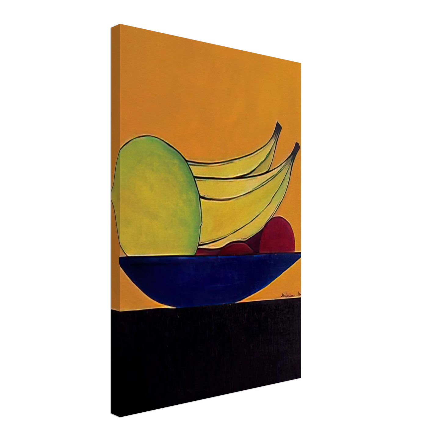 Aldemir Martins - Frutas - 1968 Canvas - 40x60 cm / 16x24 inches-canvas
