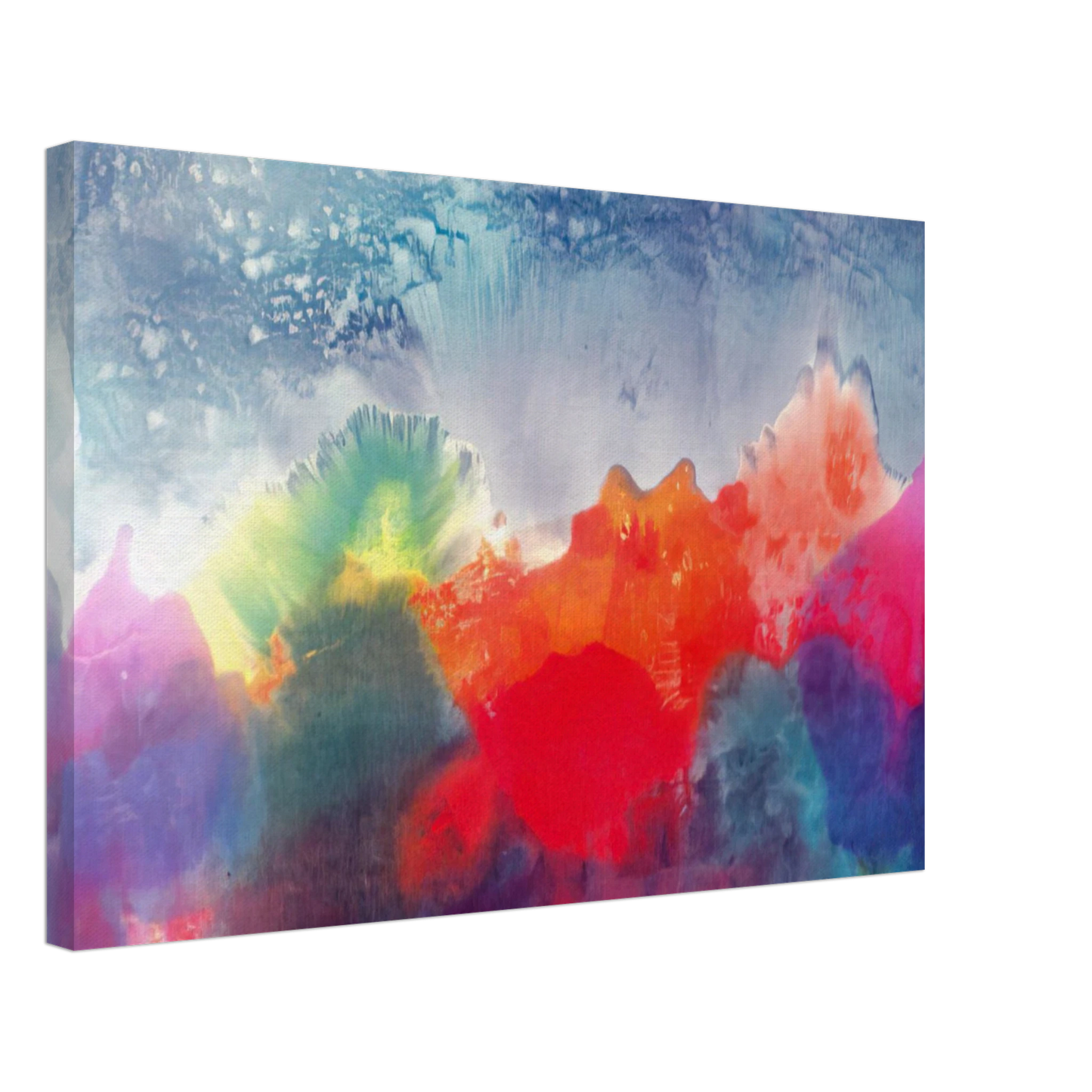 Ronnie Landfield - Nightfall - 1994 Canvas - 70x100 cm / 28x40 inches-canvas