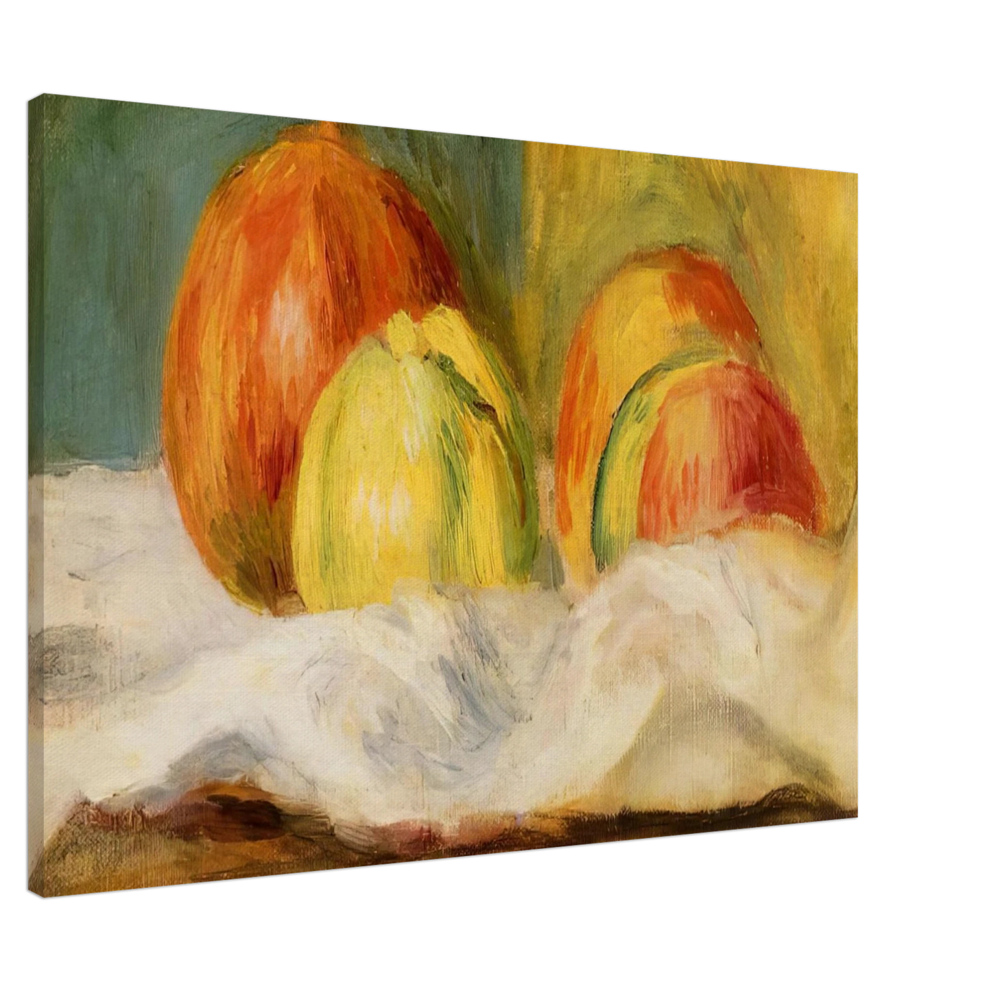 Pierre-Auguste Renoir - Still Life with Apples and Pomegranates Canvas - Default Title-canvas