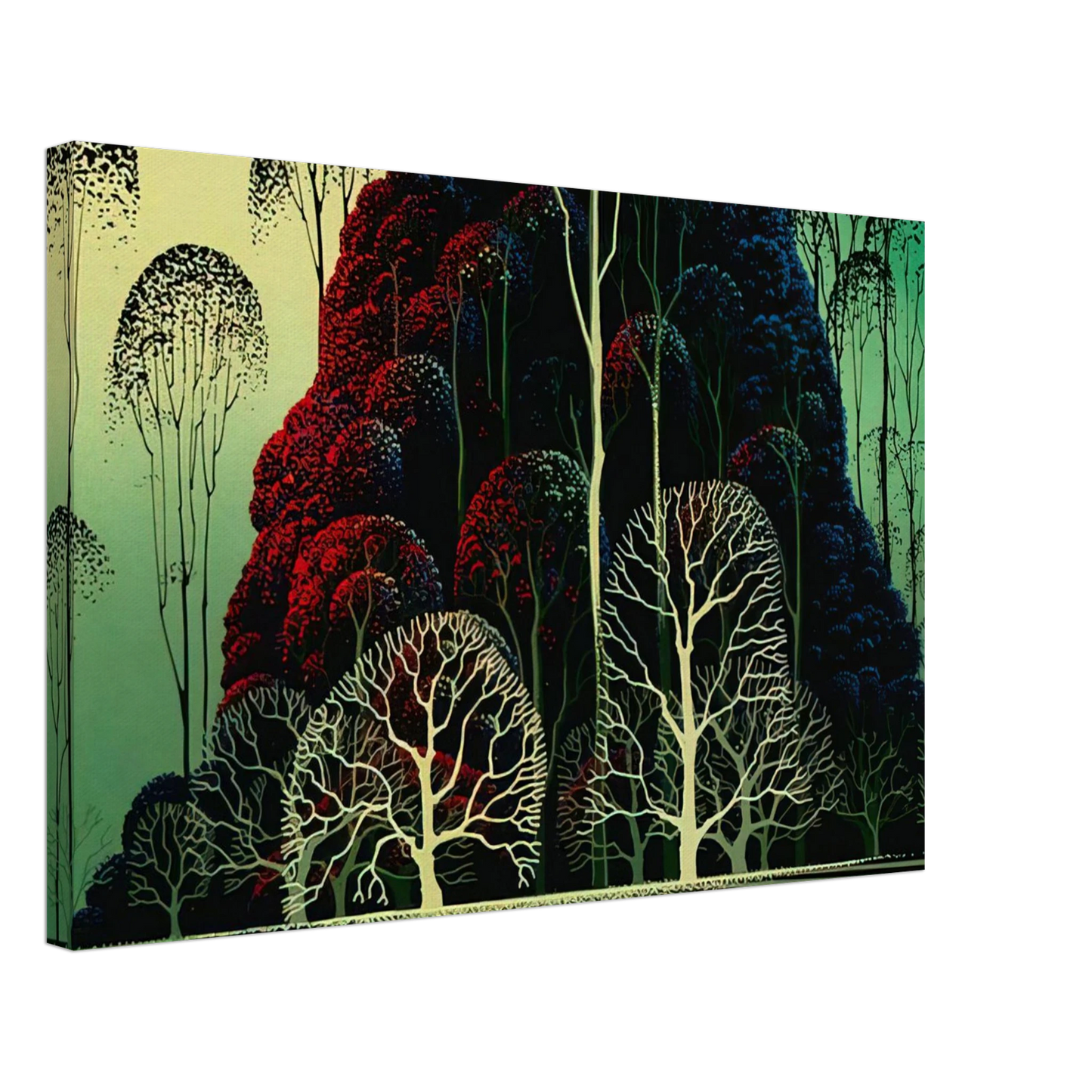 Eyvind Earle - Eucalyptus Forest Canvas - 40x60 cm / 16x24 inches-canvas