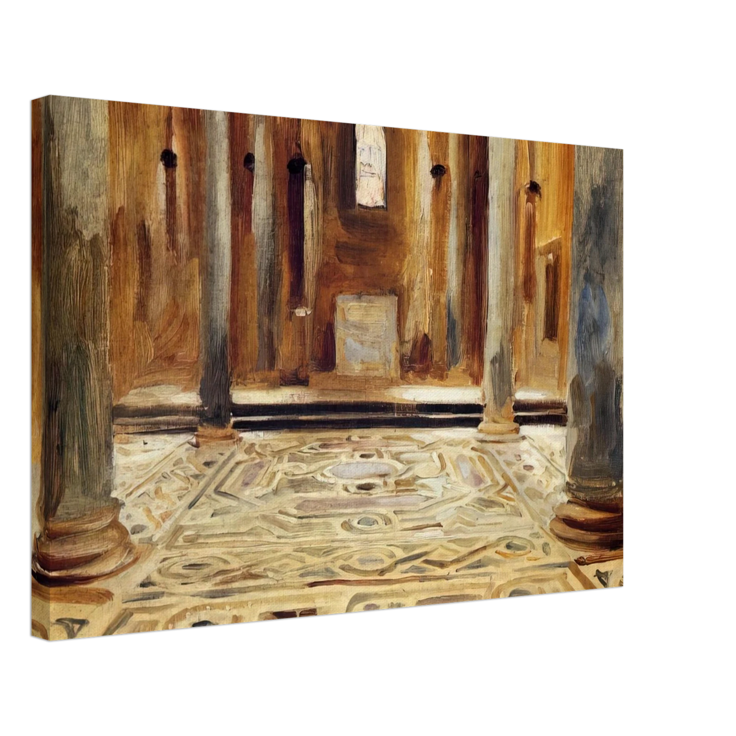 John Singer Sargent - A Mosque, Cairo Canvas - 40x60 cm / 16x24 inches-canvas