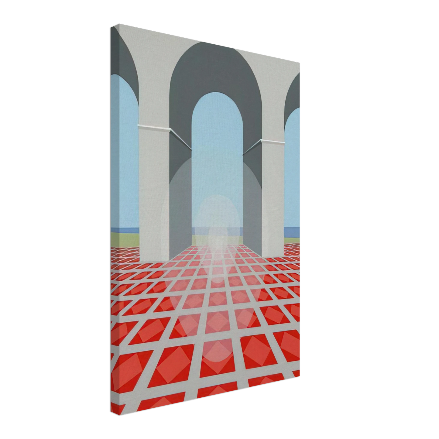 Clarence Holbrook Carter - Arches - 1979 Canvas - 40x60 cm / 16x24 inches-canvas