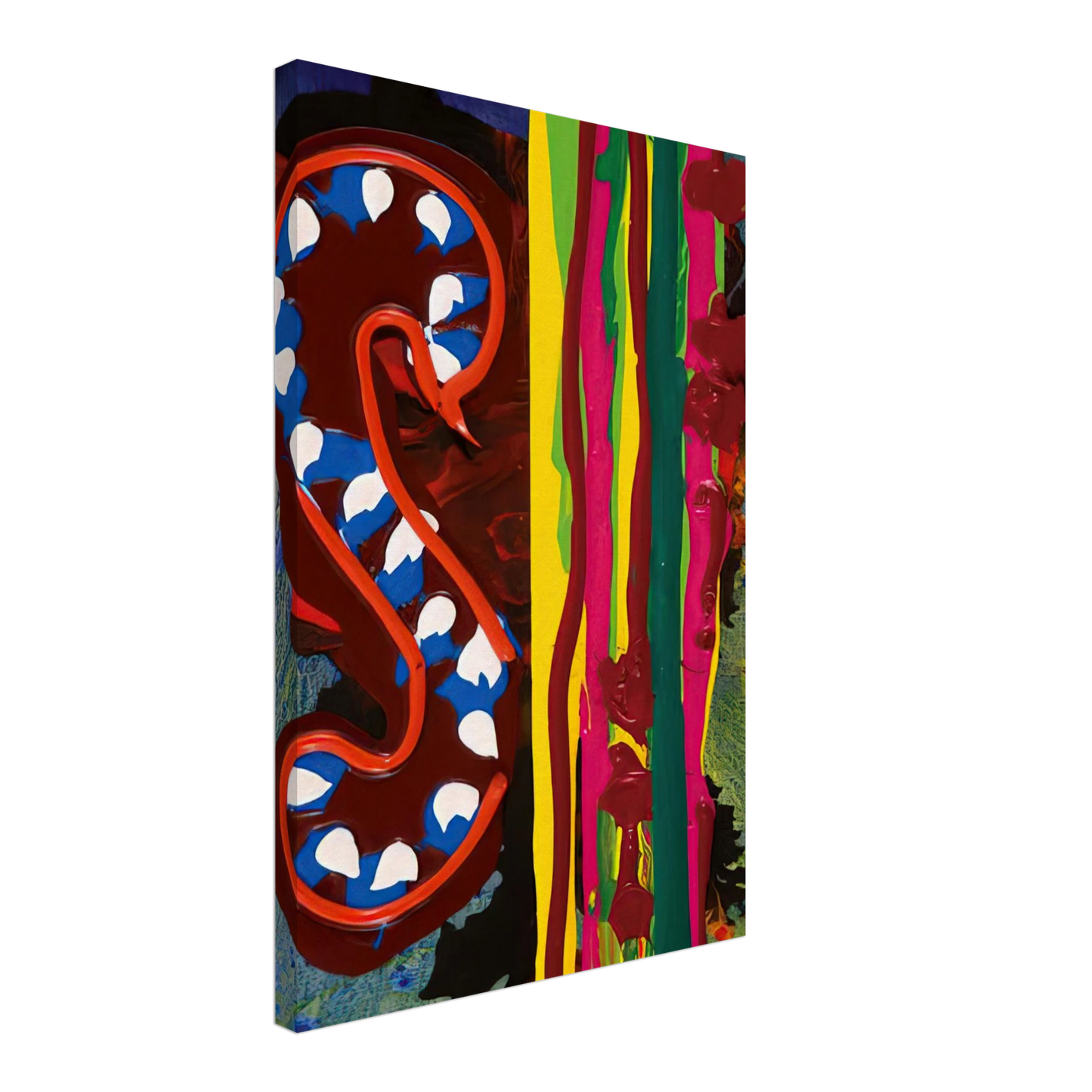 John Hoyland - Spirit Night - 18.06.98 - 1998 Canvas - 40x60 cm / 16x24 inches-canvas