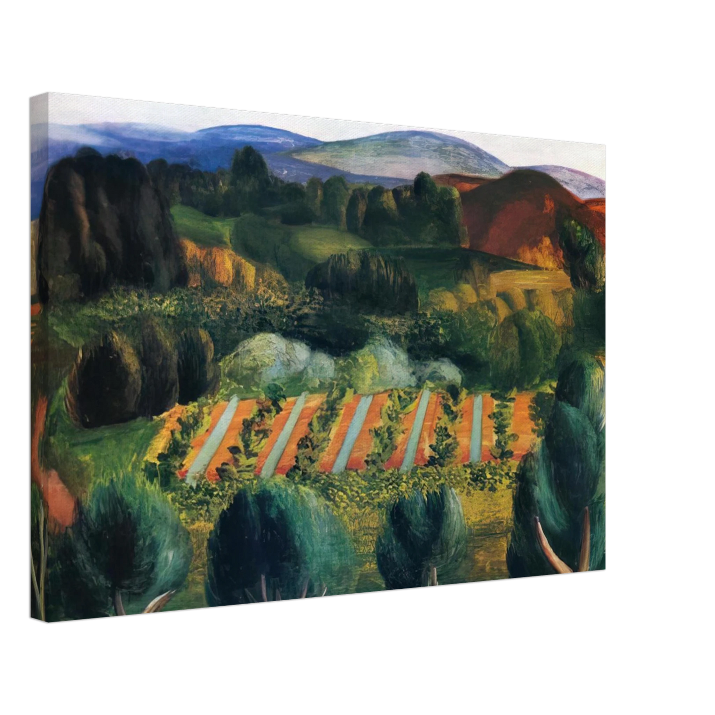 Moise Kisling - PROVENCE LANDSCAPE 1918 Canvas - 70x100 cm / 28x40 inches-canvas