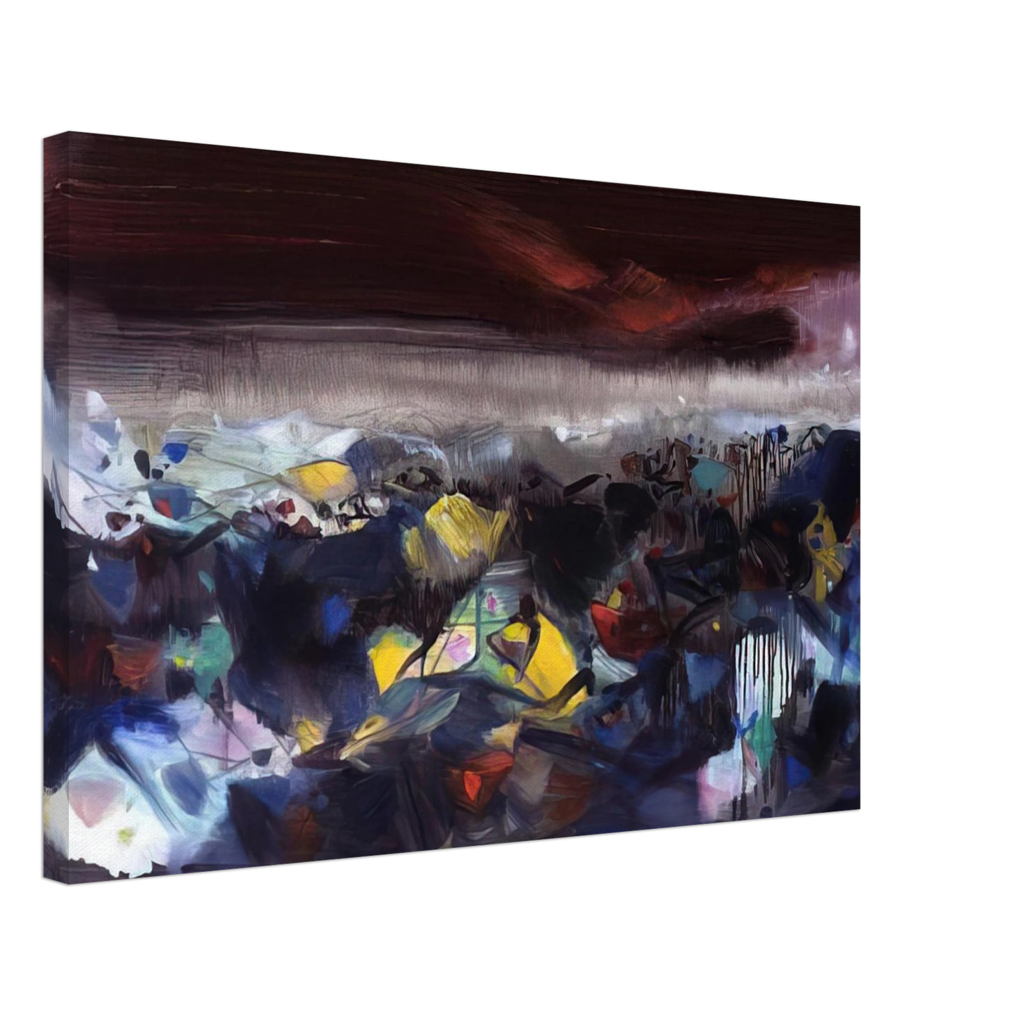 Chu teh Chun - PUISSANCE OC ANIQUE 2004 Canvas - 70x100 cm / 28x40 inches-canvas