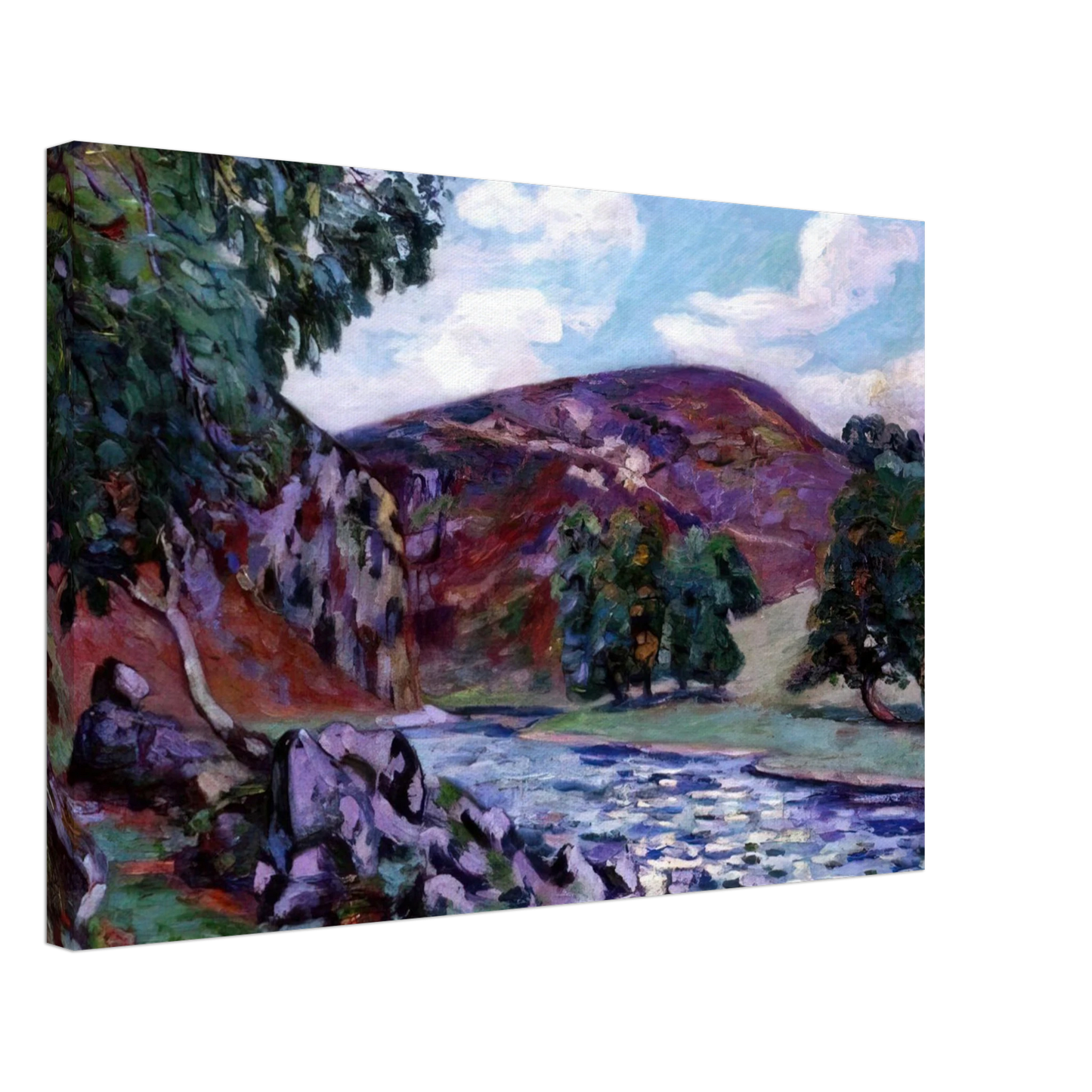 Armand Guillaumin - Paysage a Crozant - 1900 Canvas - 70x100 cm / 28x40 inches-canvas