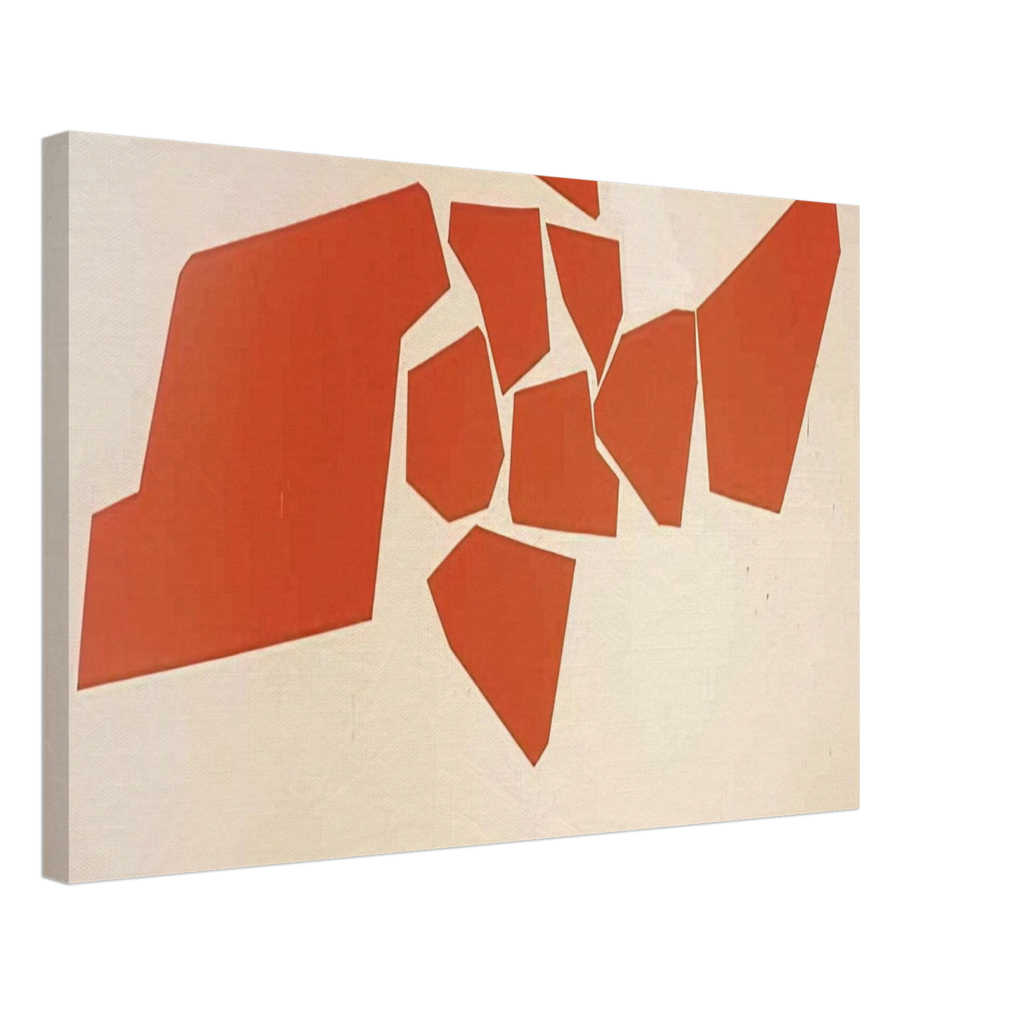 Robert Goodnough - Large Fragemented Shapes - 1968 Canvas - 40x60 cm / 16x24 inches-canvas
