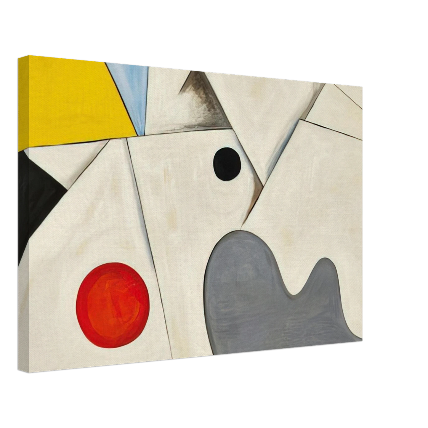Alexander Calder - WHITE FIELDS 1955 Canvas - 70x100 cm / 28x40 inches-canvas