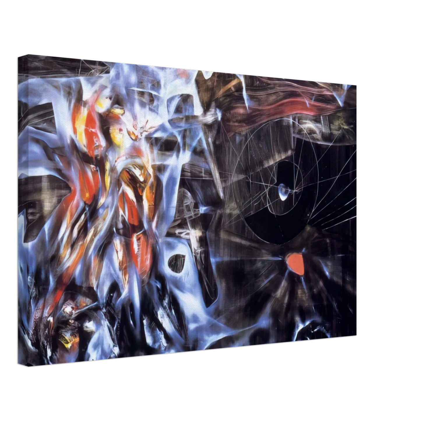 Roberto Matta - DISASTERS OF MYSTICISM Canvas - 70x100 cm / 28x40 inches-canvas