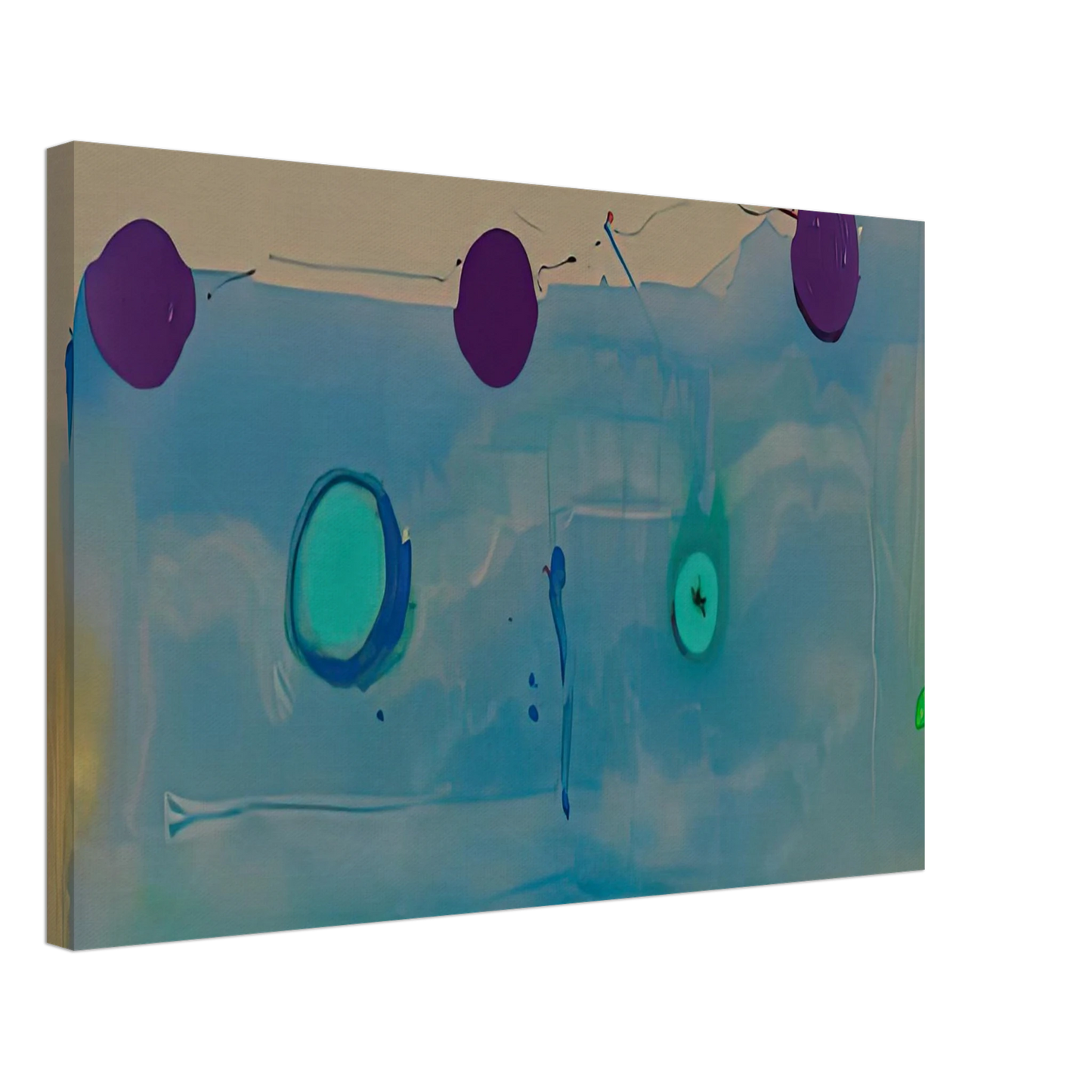 Helen Frankenthaler - Water Shadows, 1988- Canvas - 40x60 cm / 16x24 inches-canvas