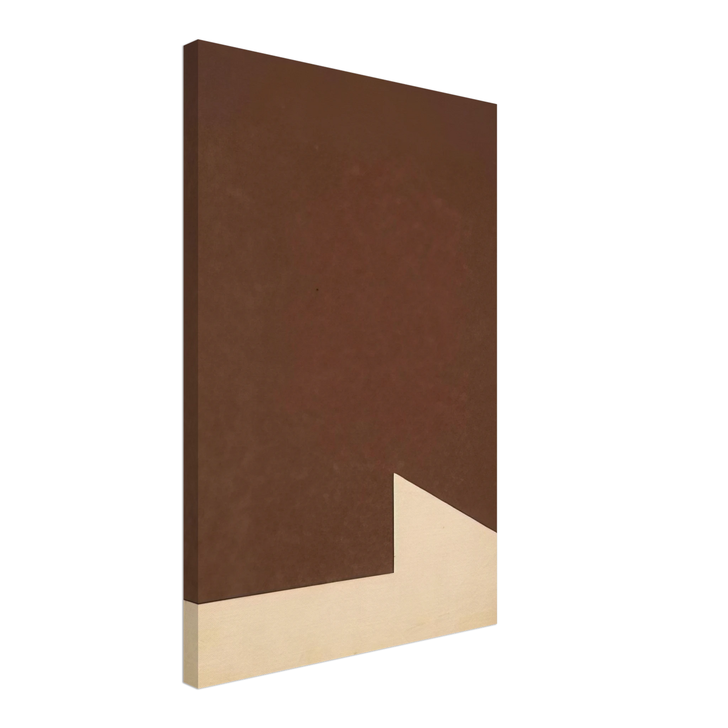 Ellsworth Kelly - Brown and White Canvas - 70x100 cm / 28x40 inches-canvas