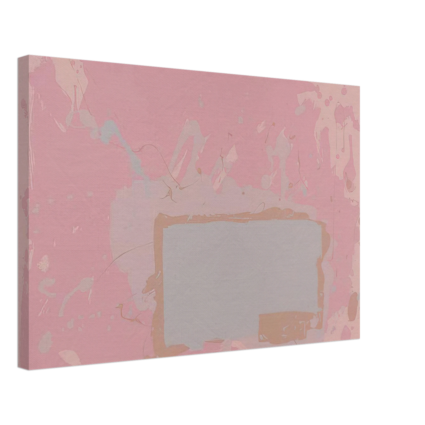 John Hoyland - Grey Blue on Pink - 1971 Canvas - 70x100 cm / 28x40 inches-canvas