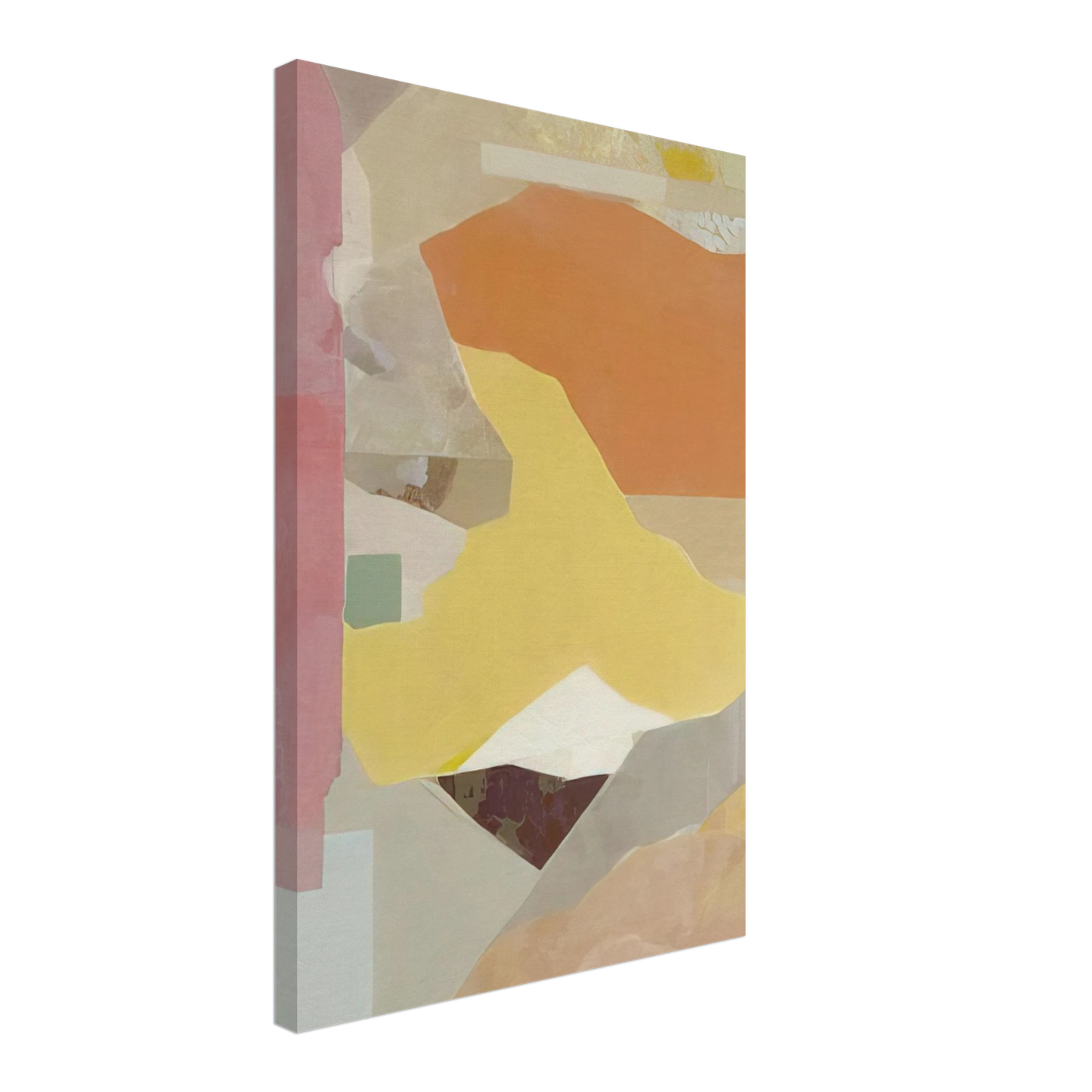 Kenzo Okada - Red and Orange - 1968 Canvas - 40x60 cm / 16x24 inches-canvas