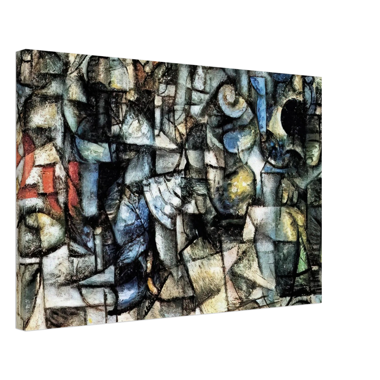 Carlo Carra - RITMI DI OGGETTI 1911 Canvas - 40x60 cm / 16x24 inches-canvas