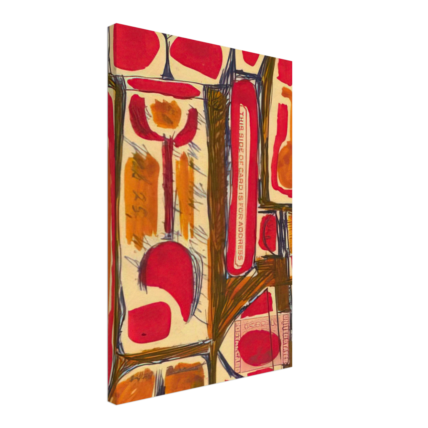 Will Barnet - Untitled - 1954 United States Canvas - 70x100 cm / 28x40 inches-canvas