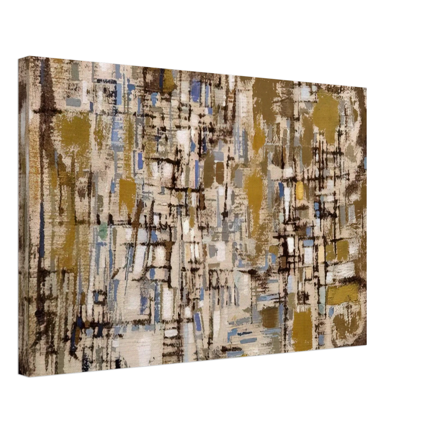 Maria Helena Vieira da Silva - Untitled - 1952 Canvas - 70x100 cm / 28x40 inches-canvas