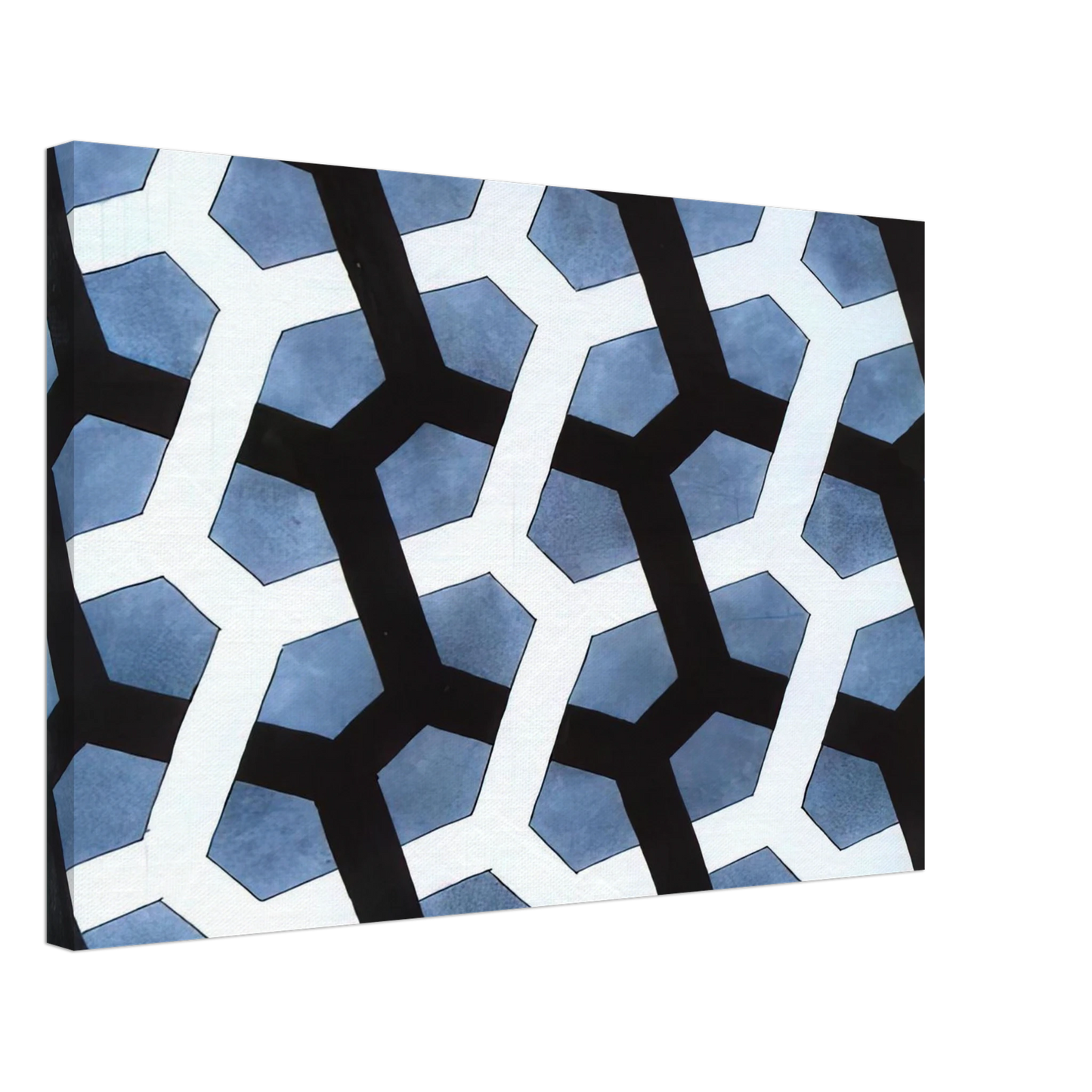 MC Escher - INTERLACED HEXAGON Canvas - 70x100 cm / 28x40 inches-canvas