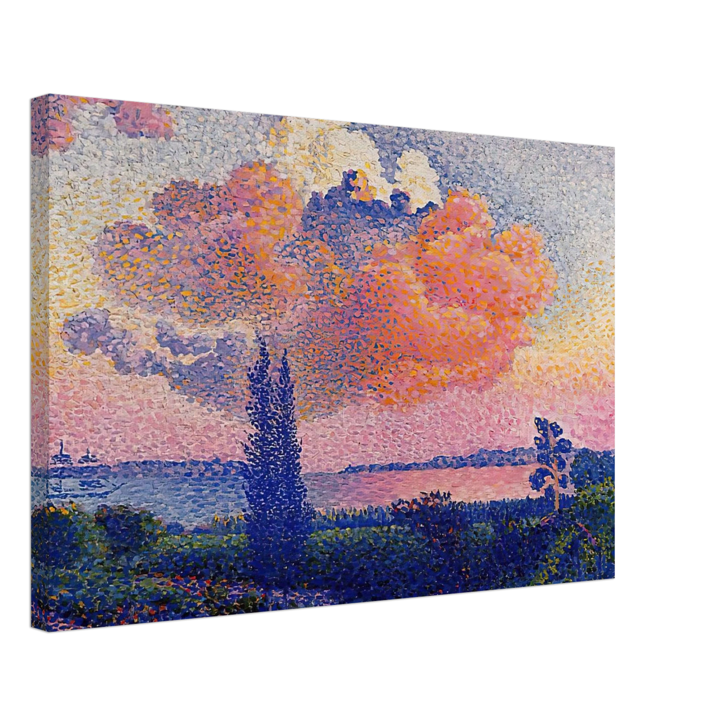 Henri-Edmond Cross - The Pink Cloud Canvas - 70x100 cm / 28x40 inches-canvas