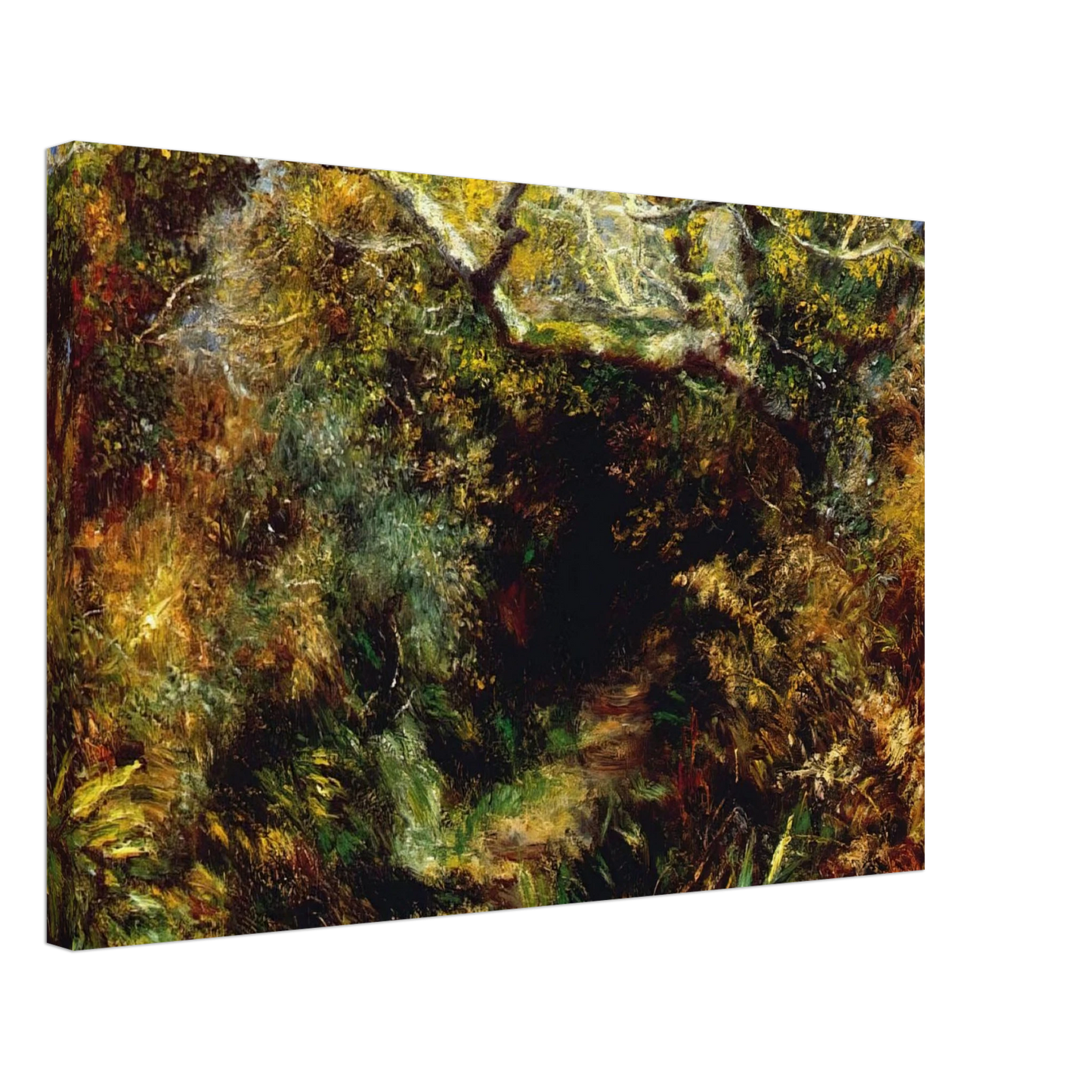 Pierre-Auguste Renoir - Mediterranean landscape Canvas - 70x100 cm / 28x40 inches-canvas