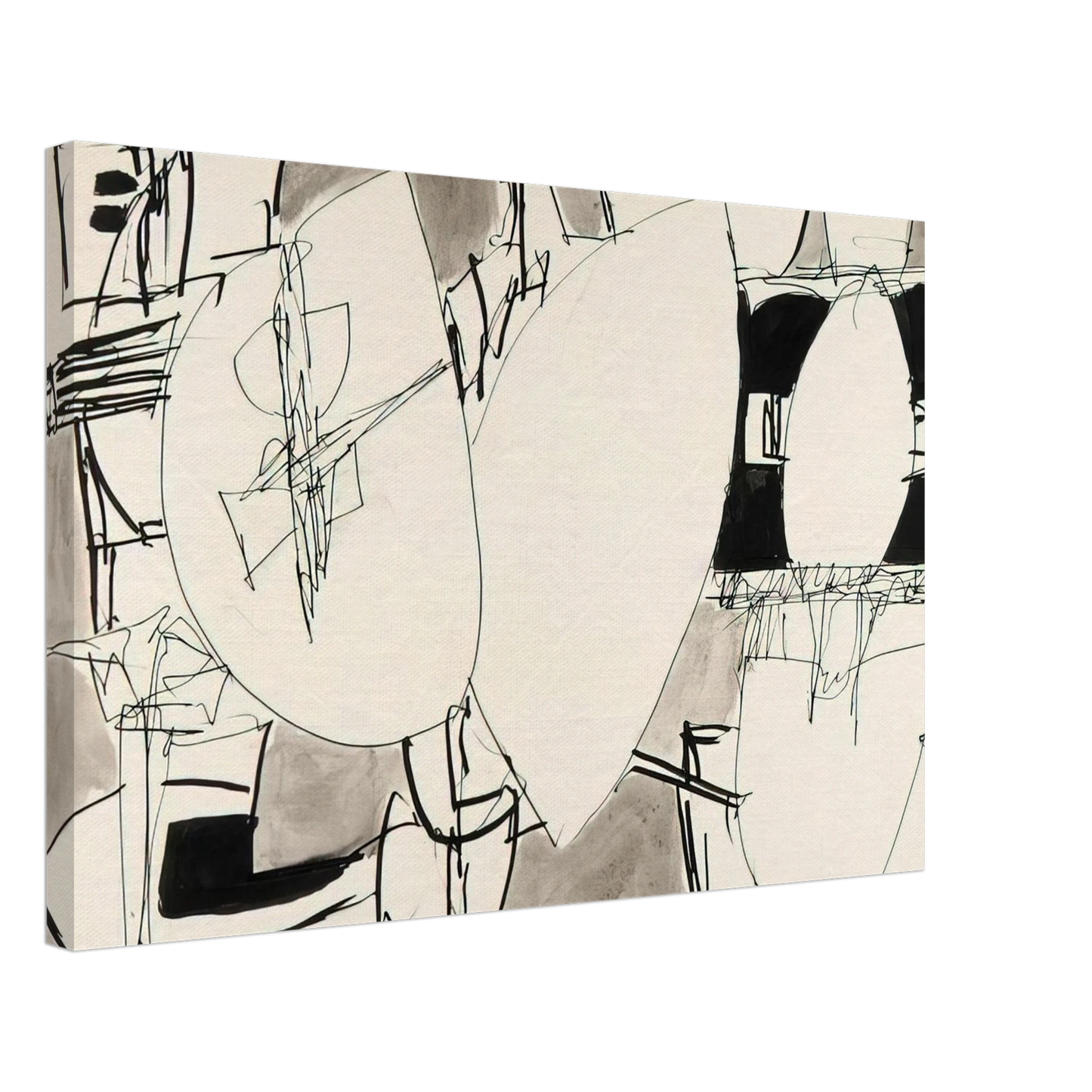 Gene Davis - Inner Space - 1952 Canvas - 70x100 cm / 28x40 inches-canvas