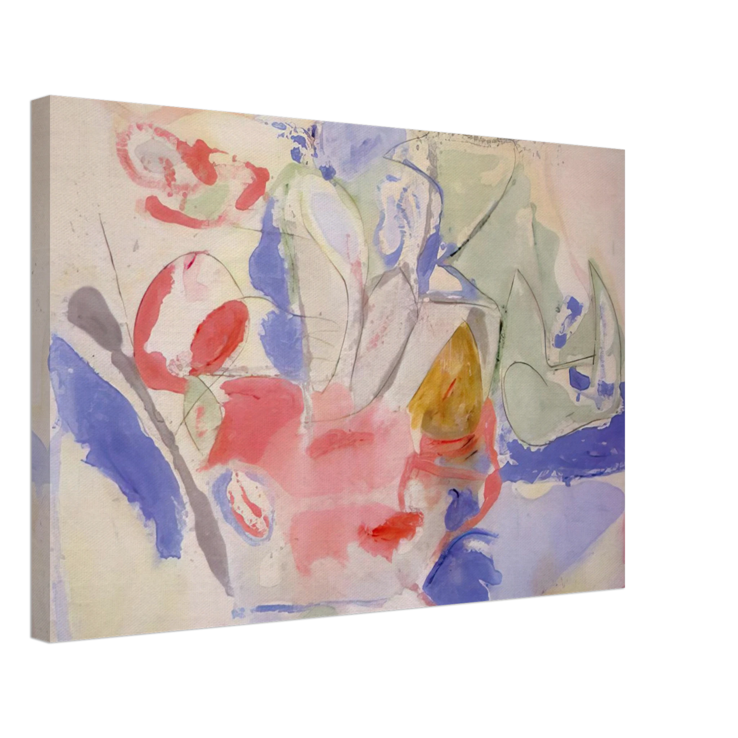 Helen Frankenthaler - Mountains and Sea - 1952 Canvas - 40x60 cm / 16x24 inches-canvas