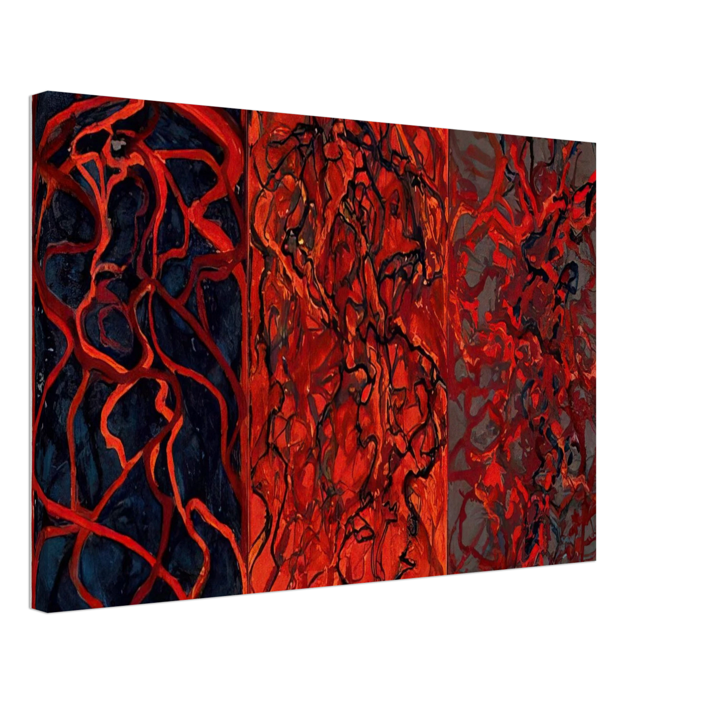 Brice Marden - Nevisian Triptych - 2008 Canvas - 40x60 cm / 16x24 inches-canvas