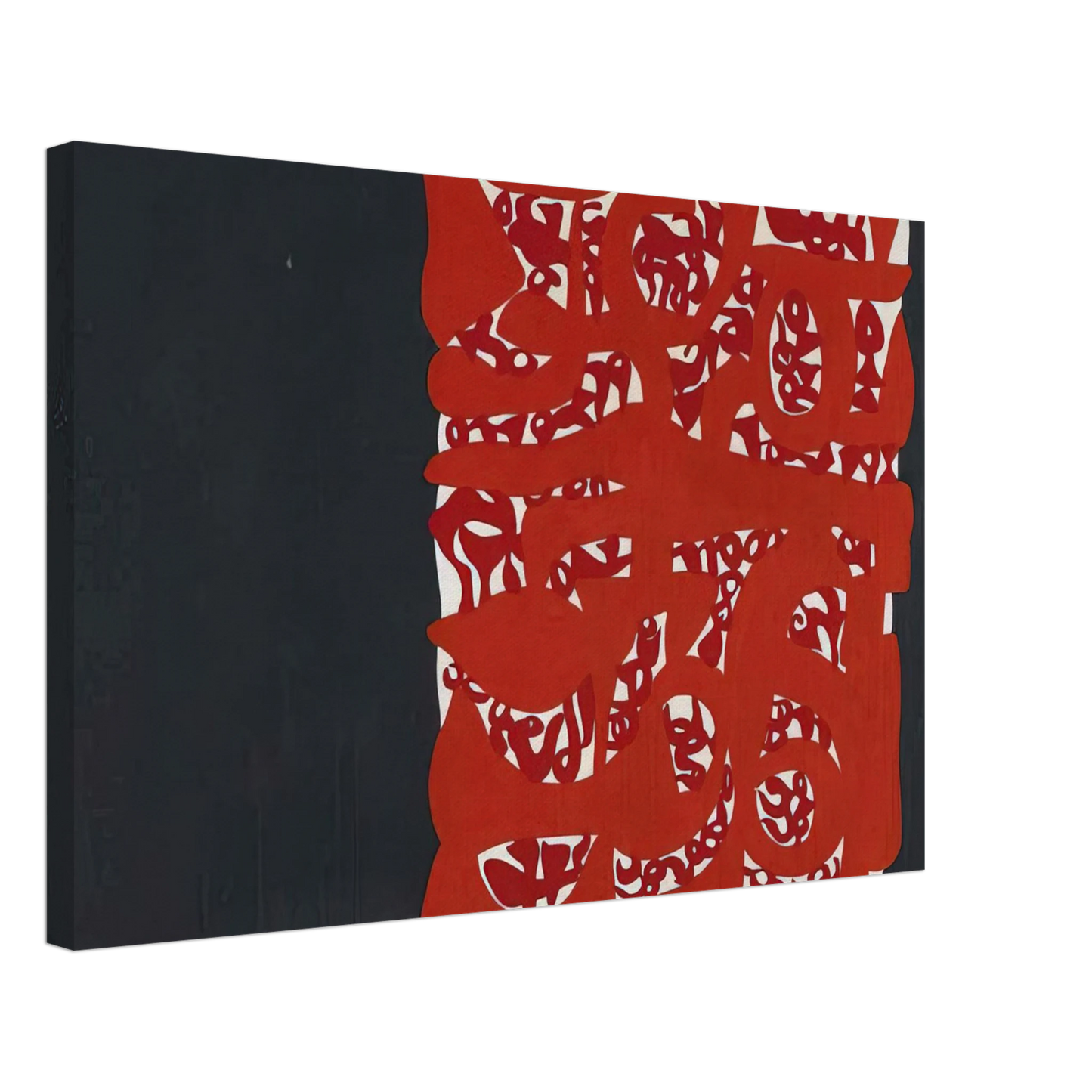 Carla Accardi - Rettangolo rosso - 1960 Canvas - 40x60 cm / 16x24 inches-canvas