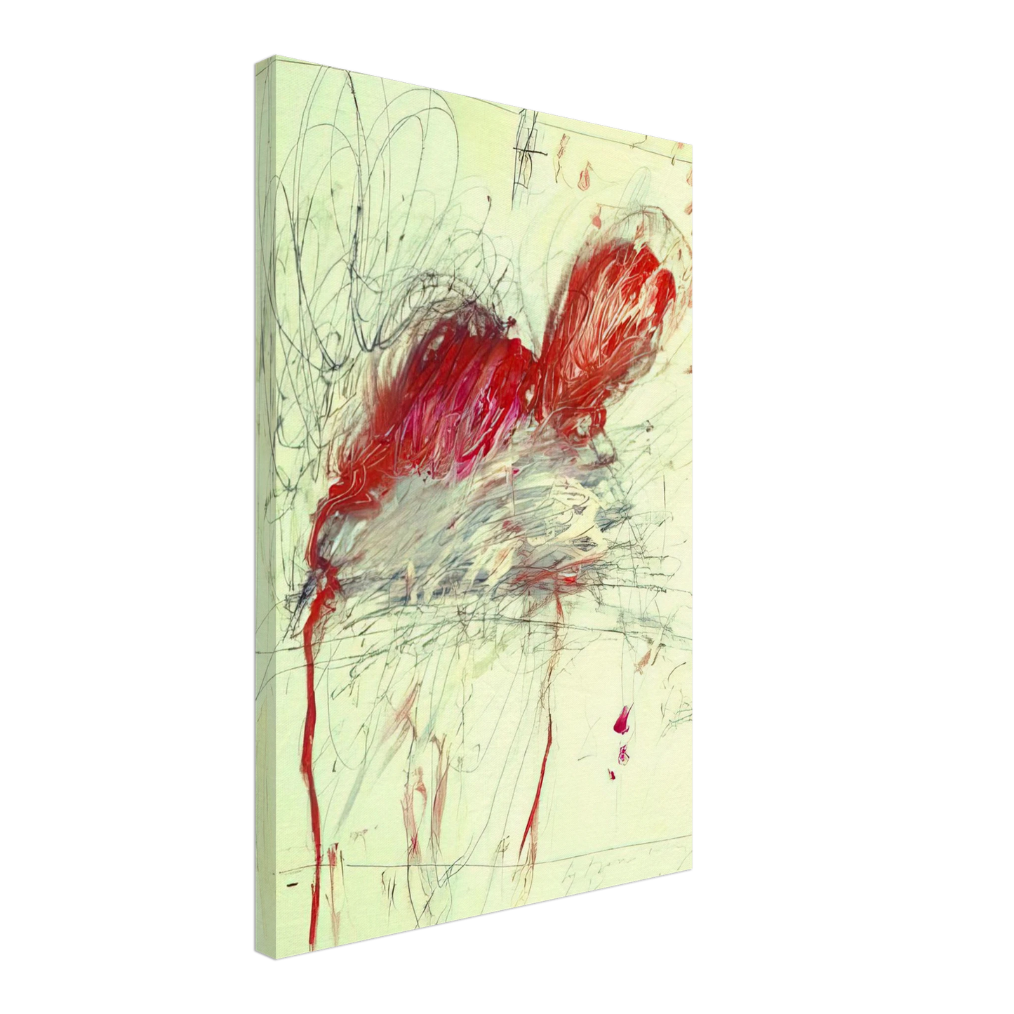 Cy Twombly - Leda and the Swan Canvas - 40x60 cm / 16x24 inches-canvas