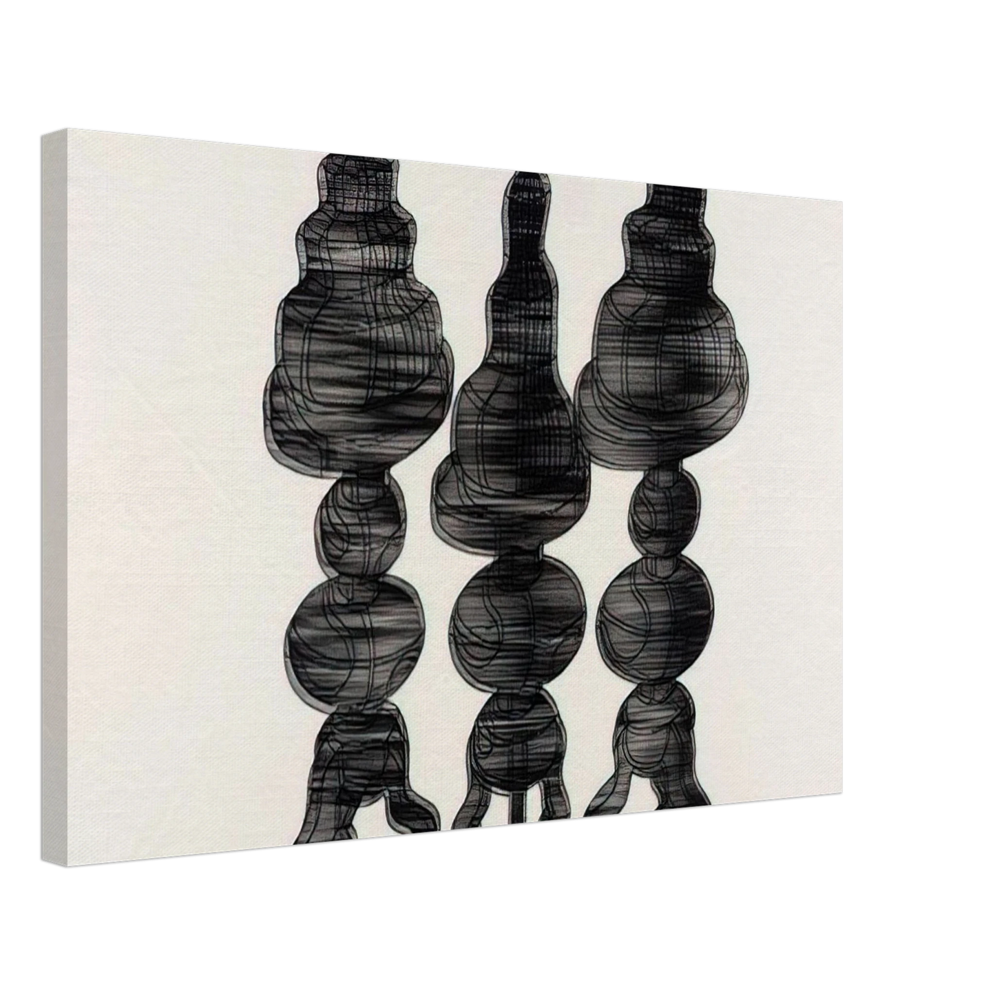 Dieter Roth - 3 Cakes on Swivel Chairs - 1971 Canvas - 40x60 cm / 16x24 inches-canvas