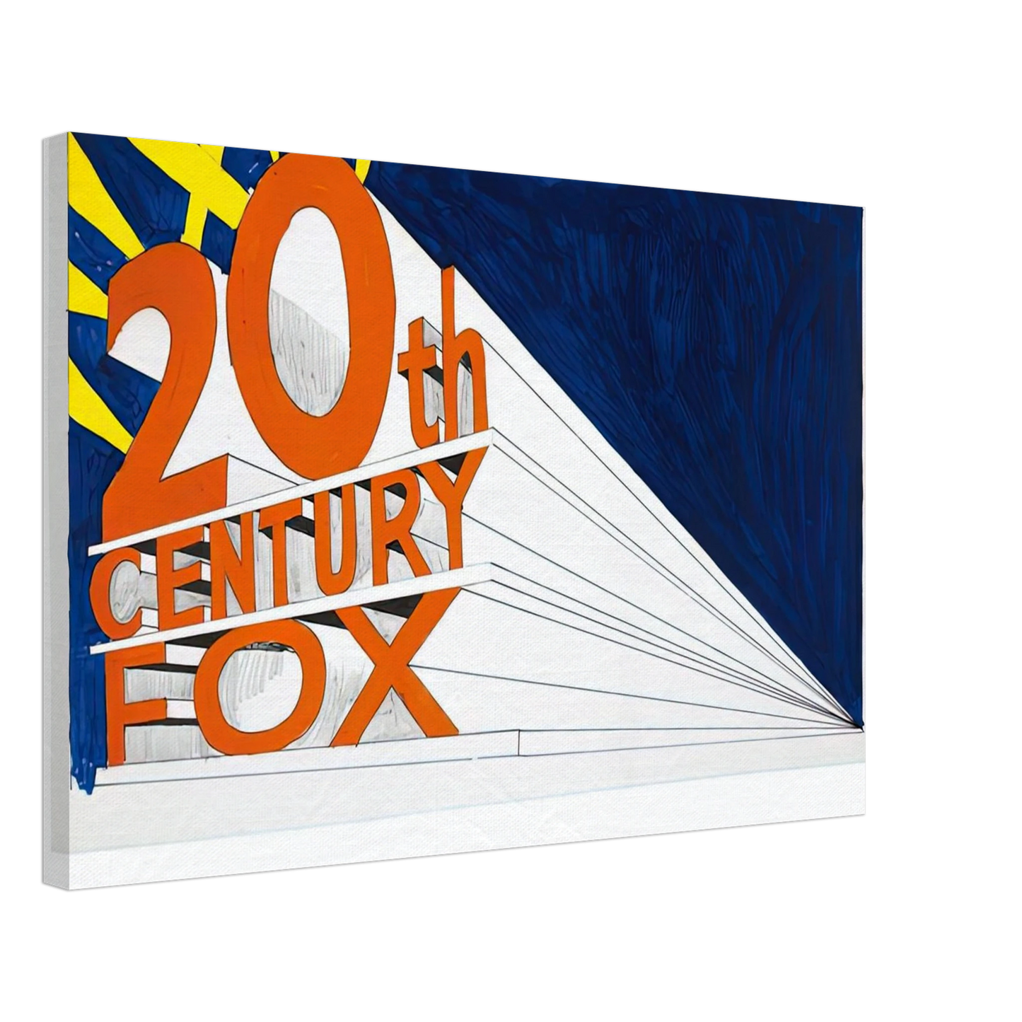 Edward Ruscha - TRADEMARCK 2 1962 Canvas - 40x60 cm / 16x24 inches-canvas