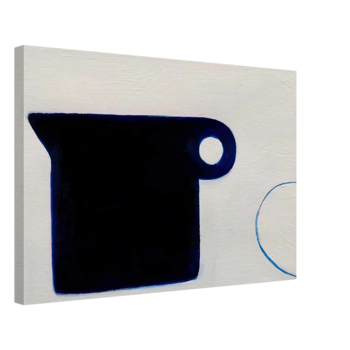 William Scott - Poem for a Jug No.4 - 1980 Canvas - 40x60 cm / 16x24 inches-canvas