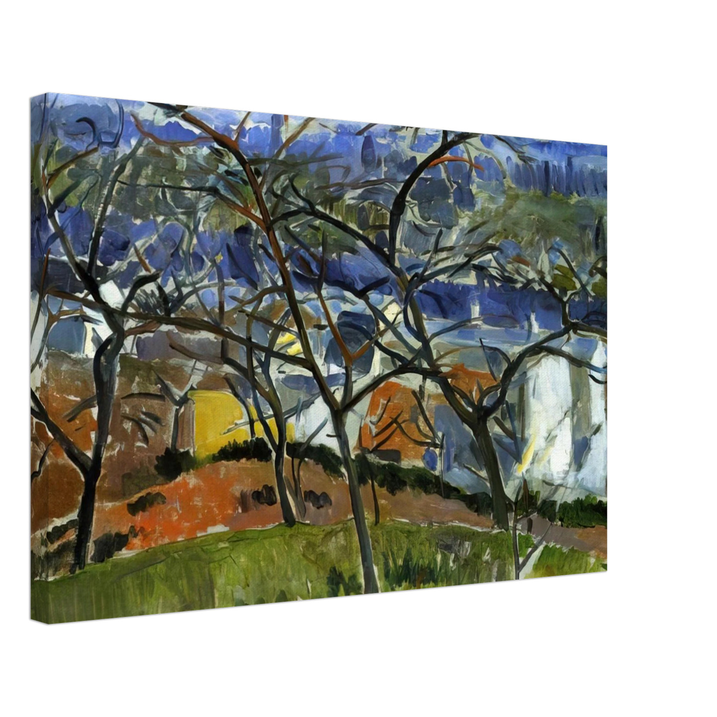 Andre Derain - LANDSCAPE NEAR CHATOU 1904 Canvas - 70x100 cm / 28x40 inches-canvas