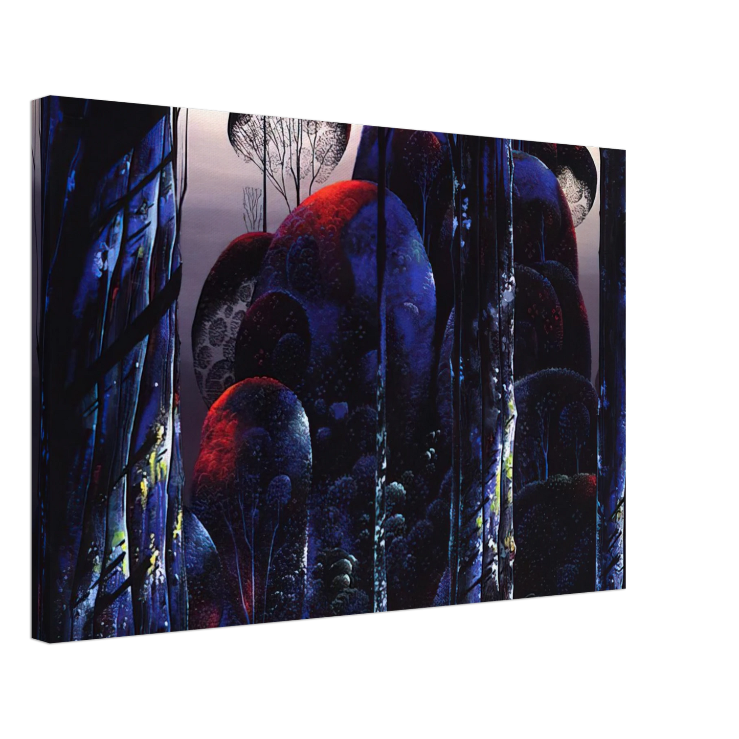 Eyvind Earle - Trees Draped in Autumn Canvas - 70x100 cm / 28x40 inches-canvas