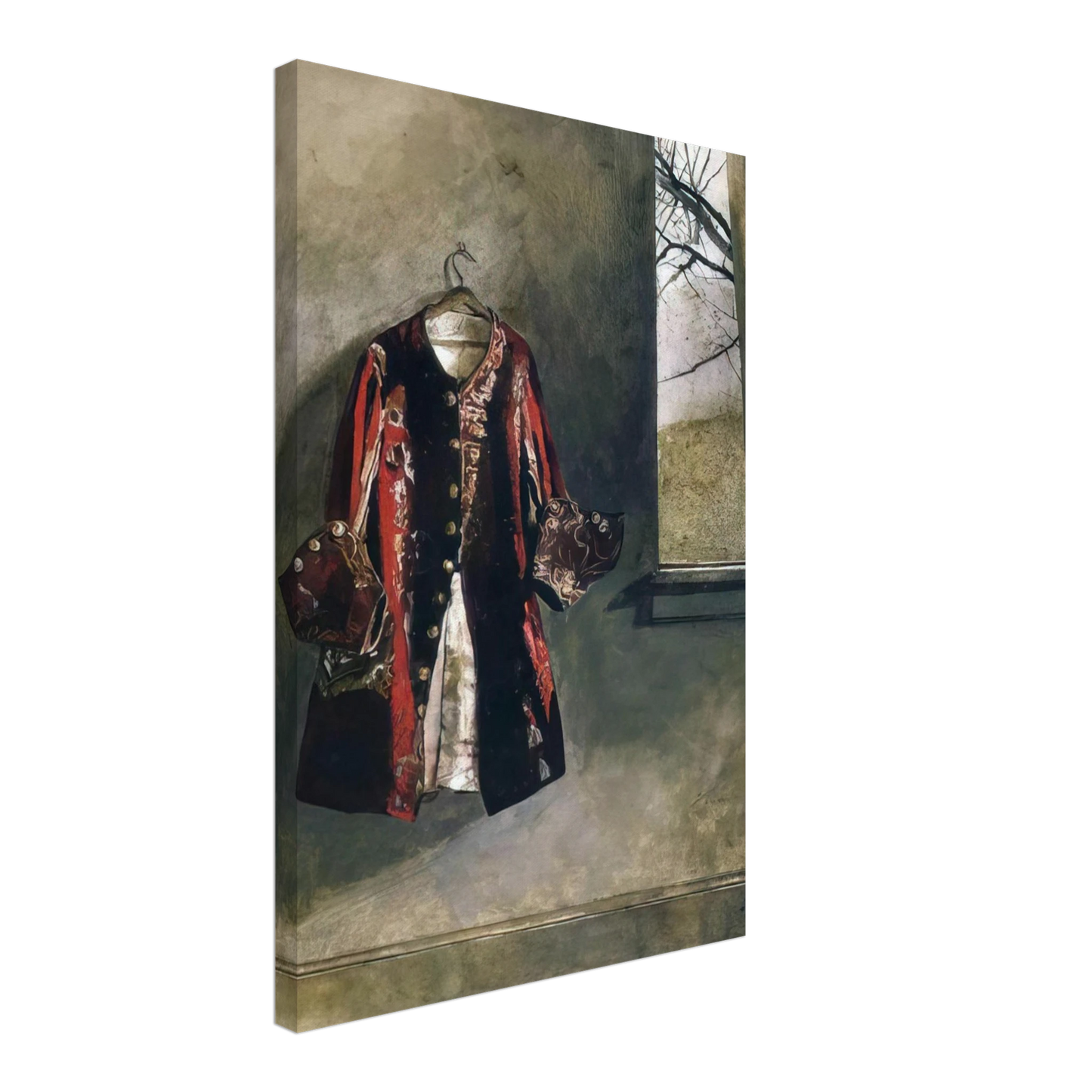 Andrew Wyeth - CURTAIN CALL Canvas - 40x60 cm / 16x24 inches-canvas