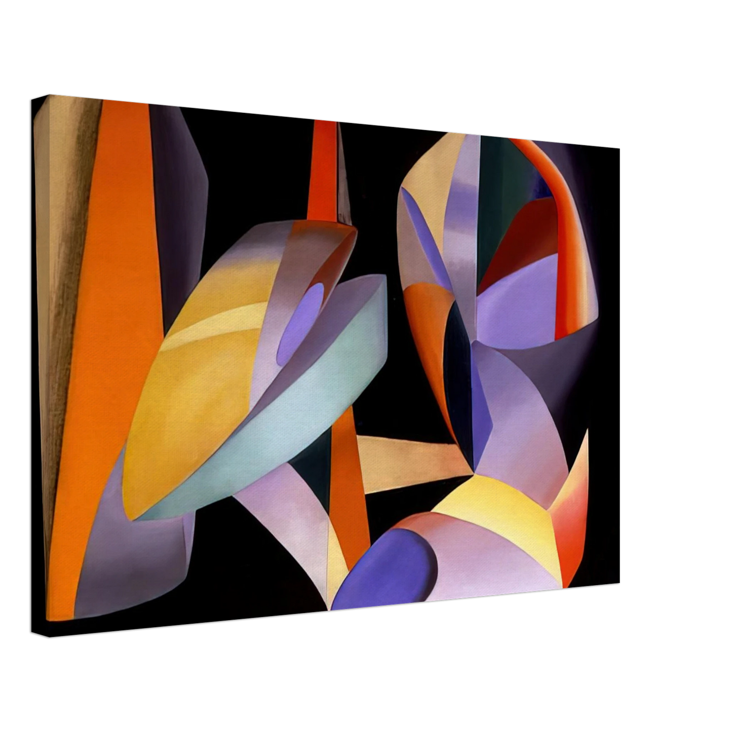 John Ferren - Paris Abstract - Abstract Art Canvas - 40x60 cm / 16x24 inches-canvas