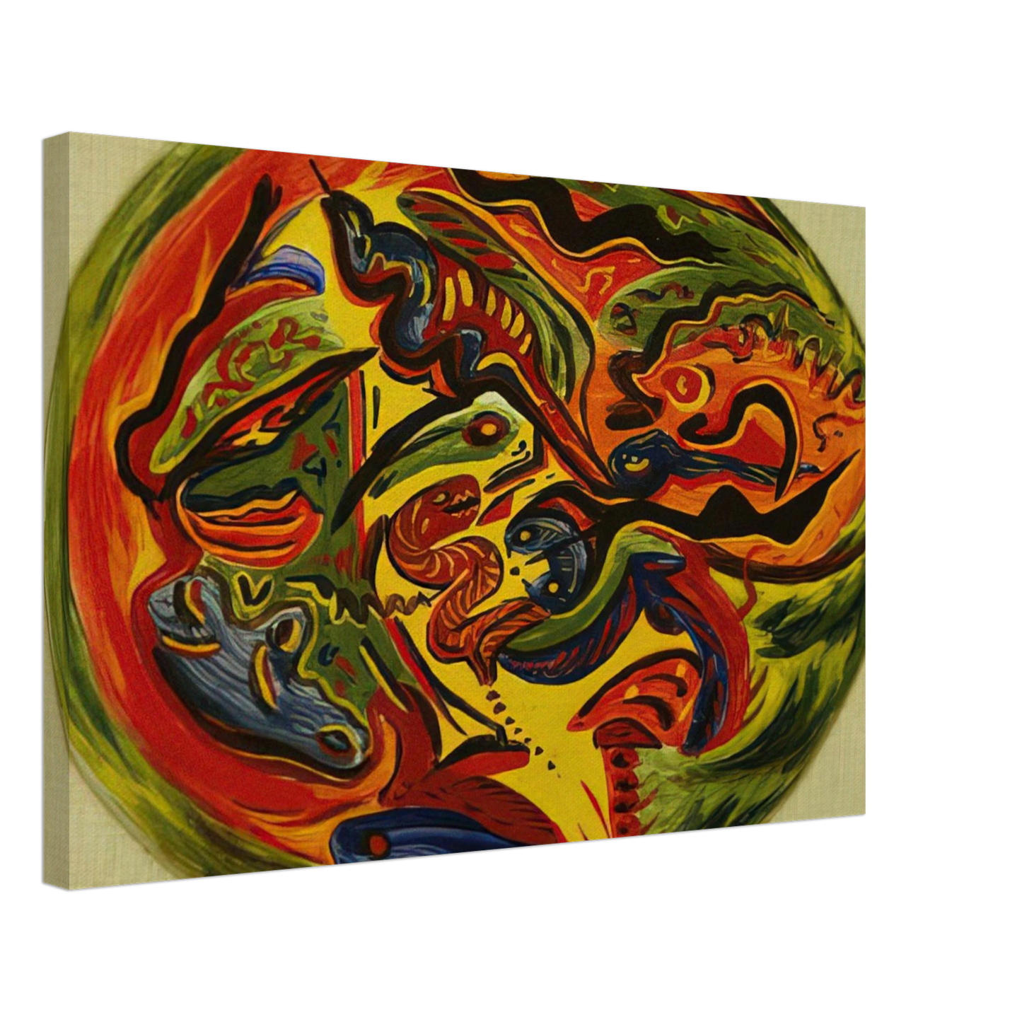 Jackson Pollock - CIRCLE 1941 Canvas - 40x60 cm / 16x24 inches-canvas