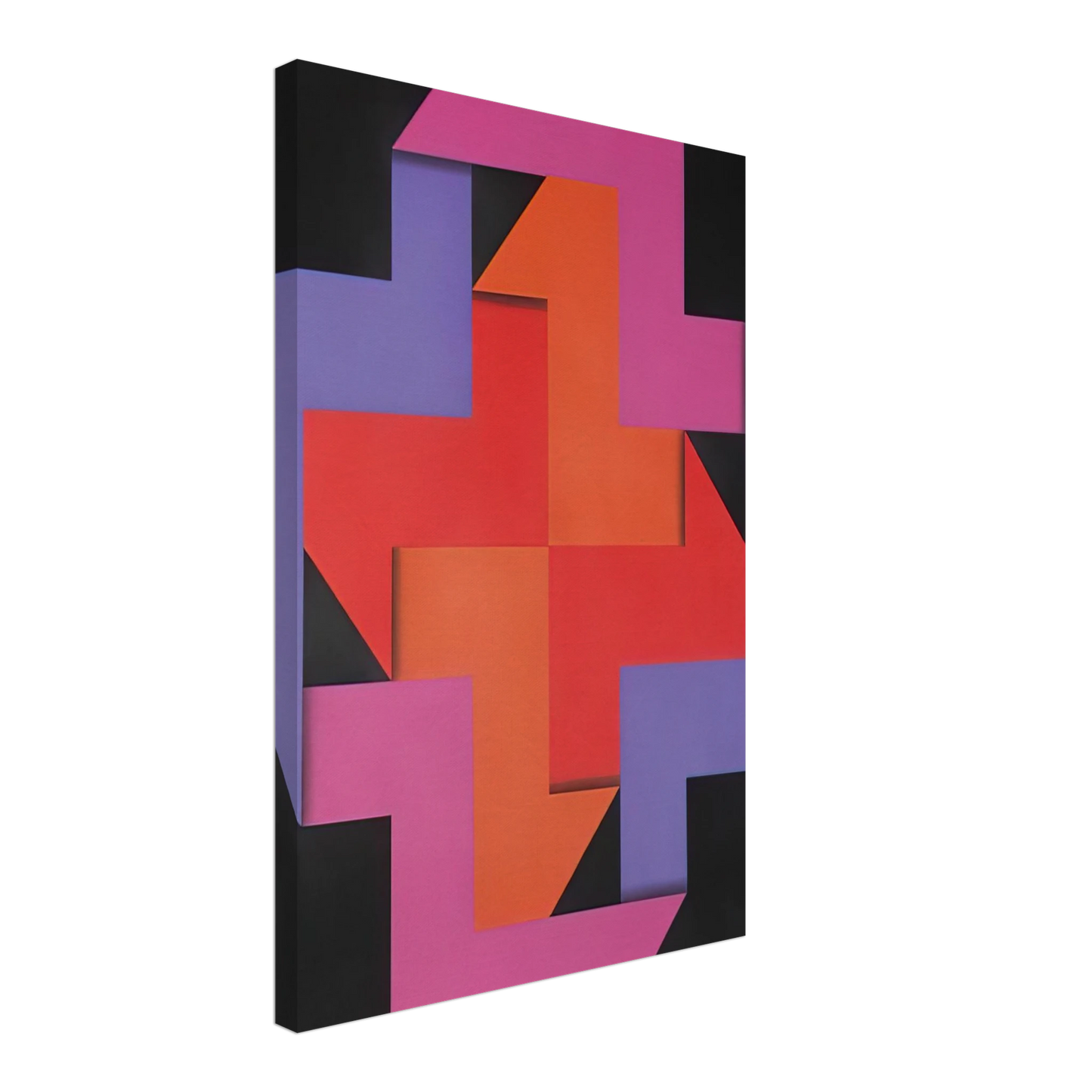 Omar Rayo - Tibacuy - 1969 Canvas - 40x60 cm / 16x24 inches-canvas