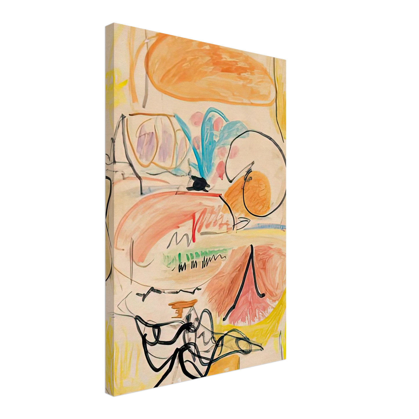 Helen Frankenthaler - Window Shade No. 1, 1952- Canvas - 40x60 cm / 16x24 inches-canvas