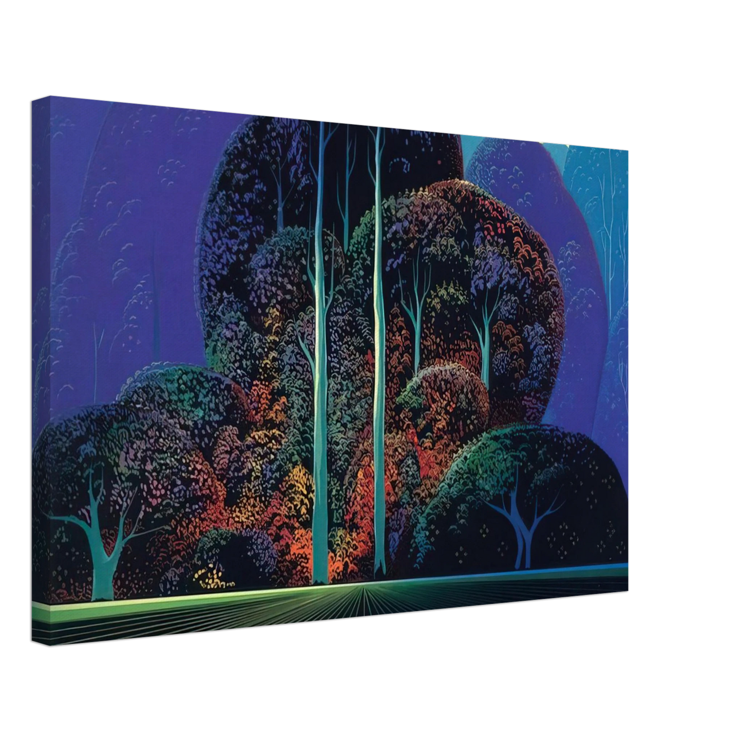 Eyvind Earle - Softening Shades of Twilight Canvas - 70x100 cm / 28x40 inches-canvas