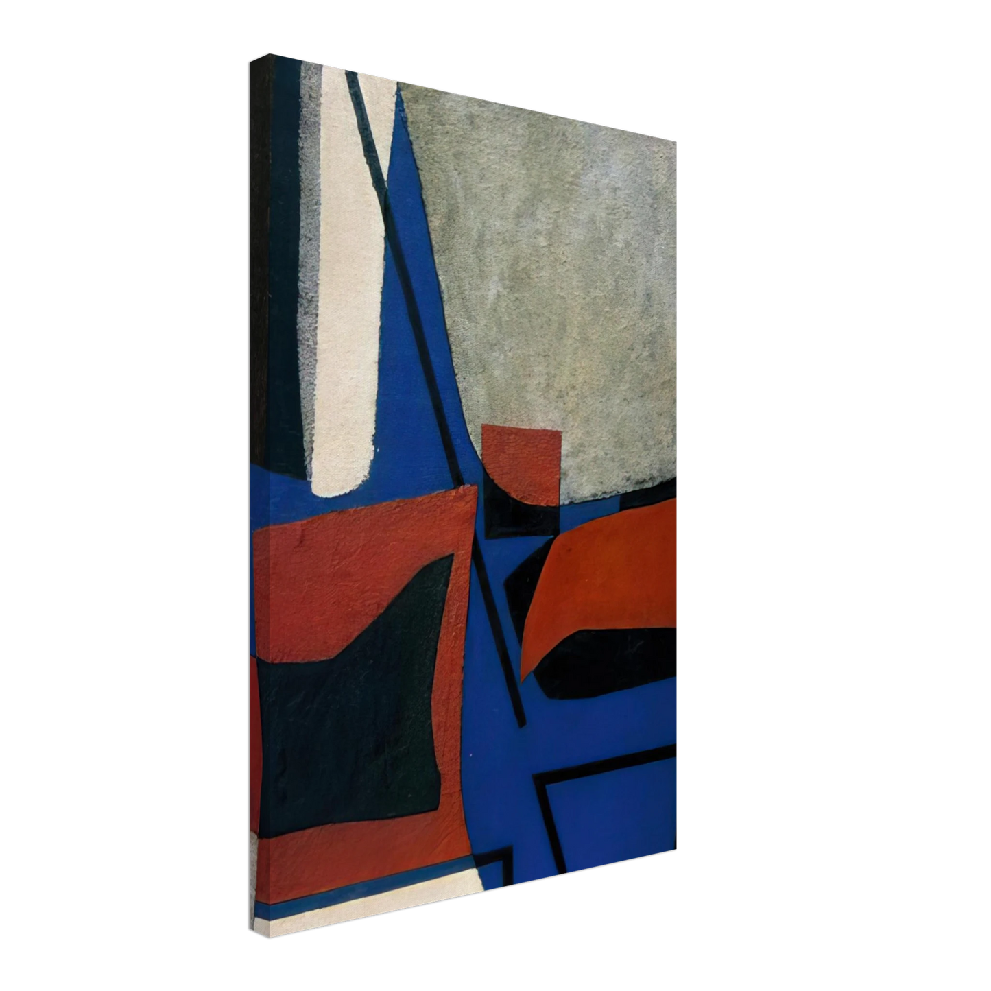 Enrico Prampolini - ABSTRACT COMPOSITION 1955 Canvas - 40x60 cm / 16x24 inches-canvas