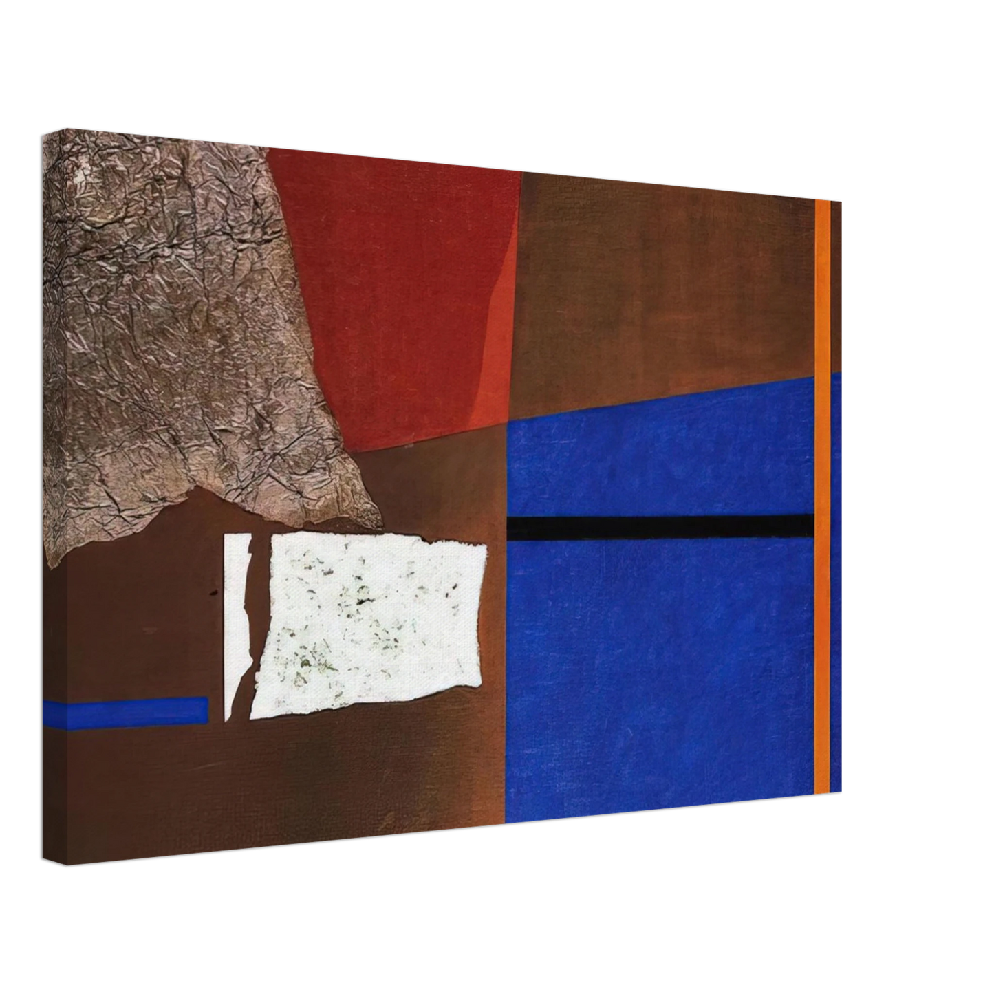 Enrico Prampolini - ASTRAZIONE PLASTICA 1954 Canvas - 70x100 cm / 28x40 inches-canvas