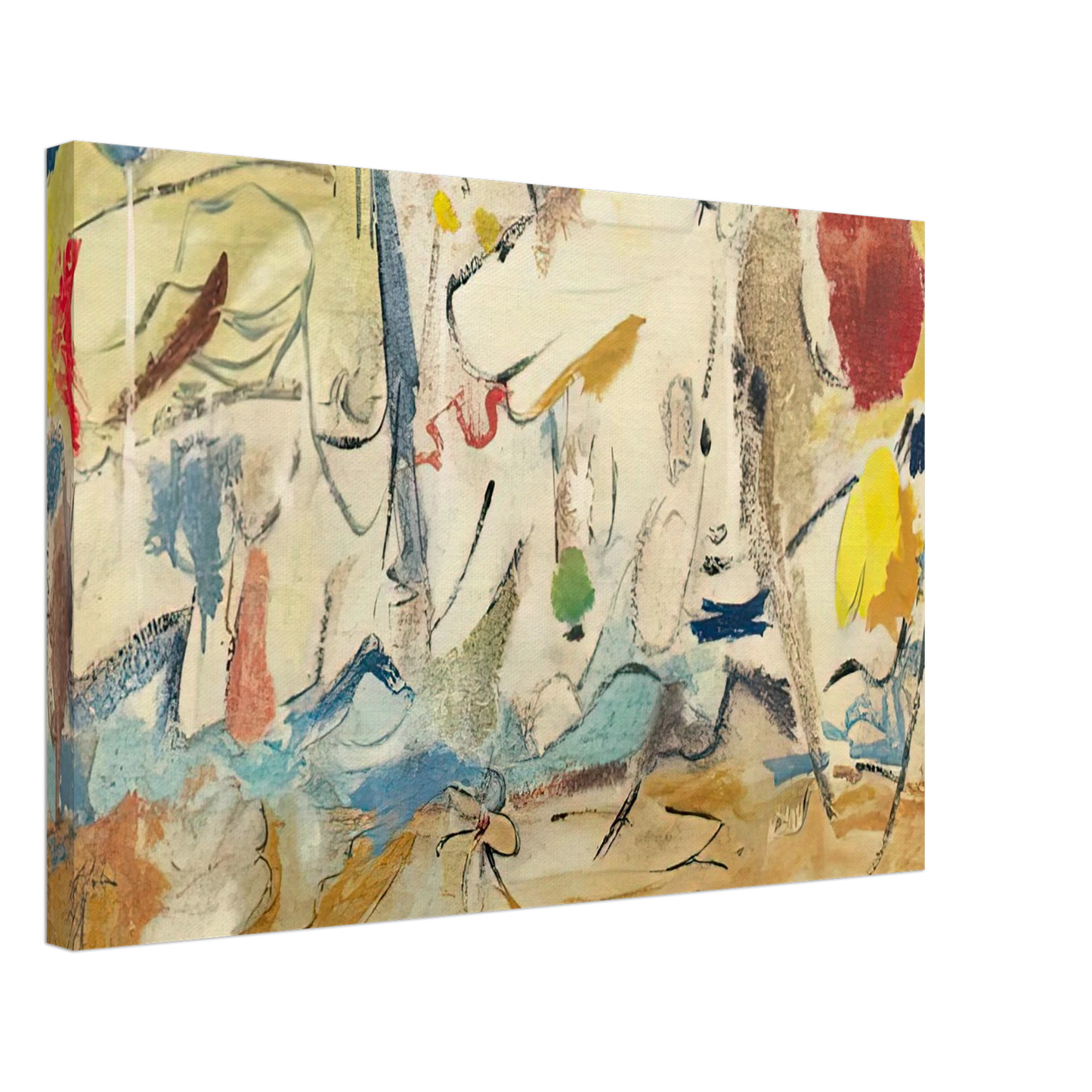 Helen Frankenthaler - Cloudscape, 1951- Canvas - 40x60 cm / 16x24 inches-canvas