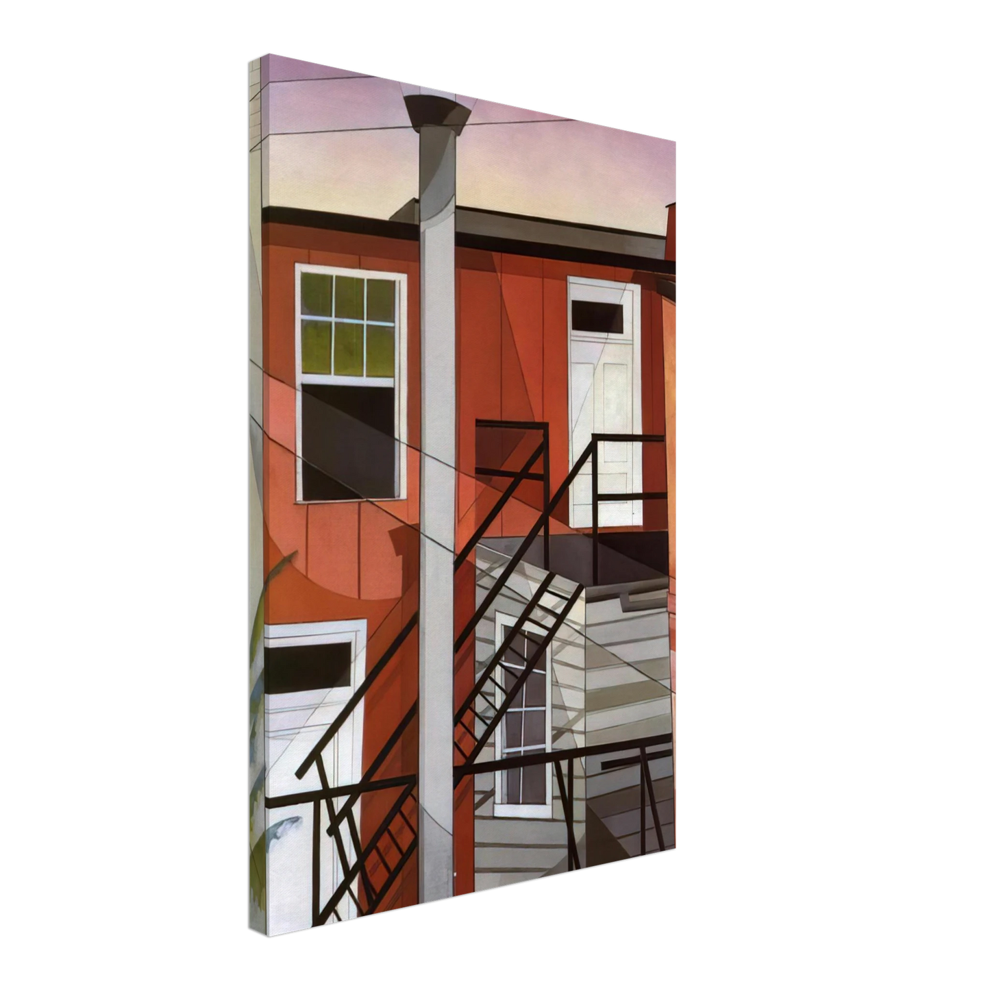 Charles Demuth - Modern Conveniences - 1921 Canvas - 70x100 cm / 28x40 inches-canvas