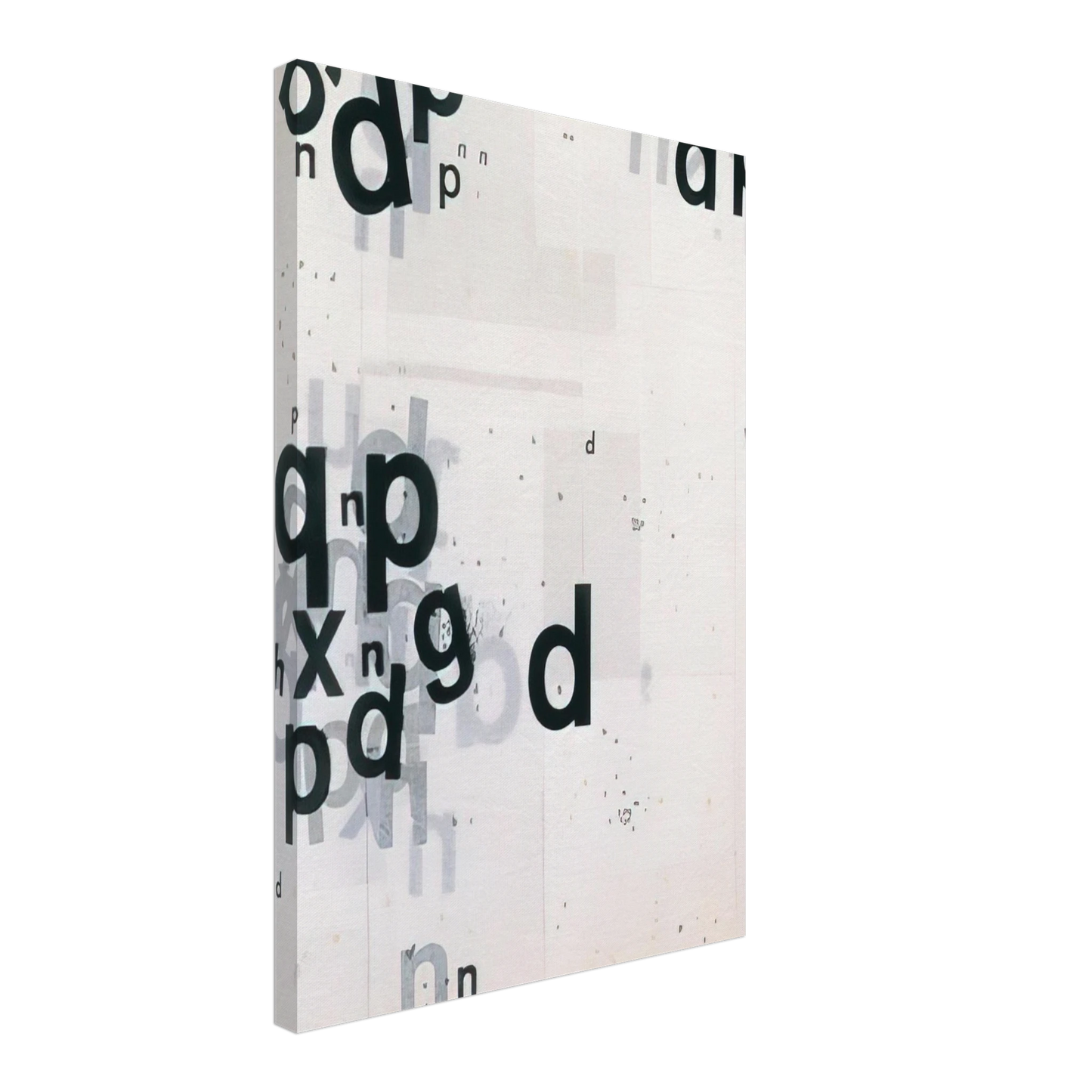 Mira Schendel - Untitled From the series Graphic Objects - 1973 Canvas - 70x100 cm / 28x40 inches-canvas