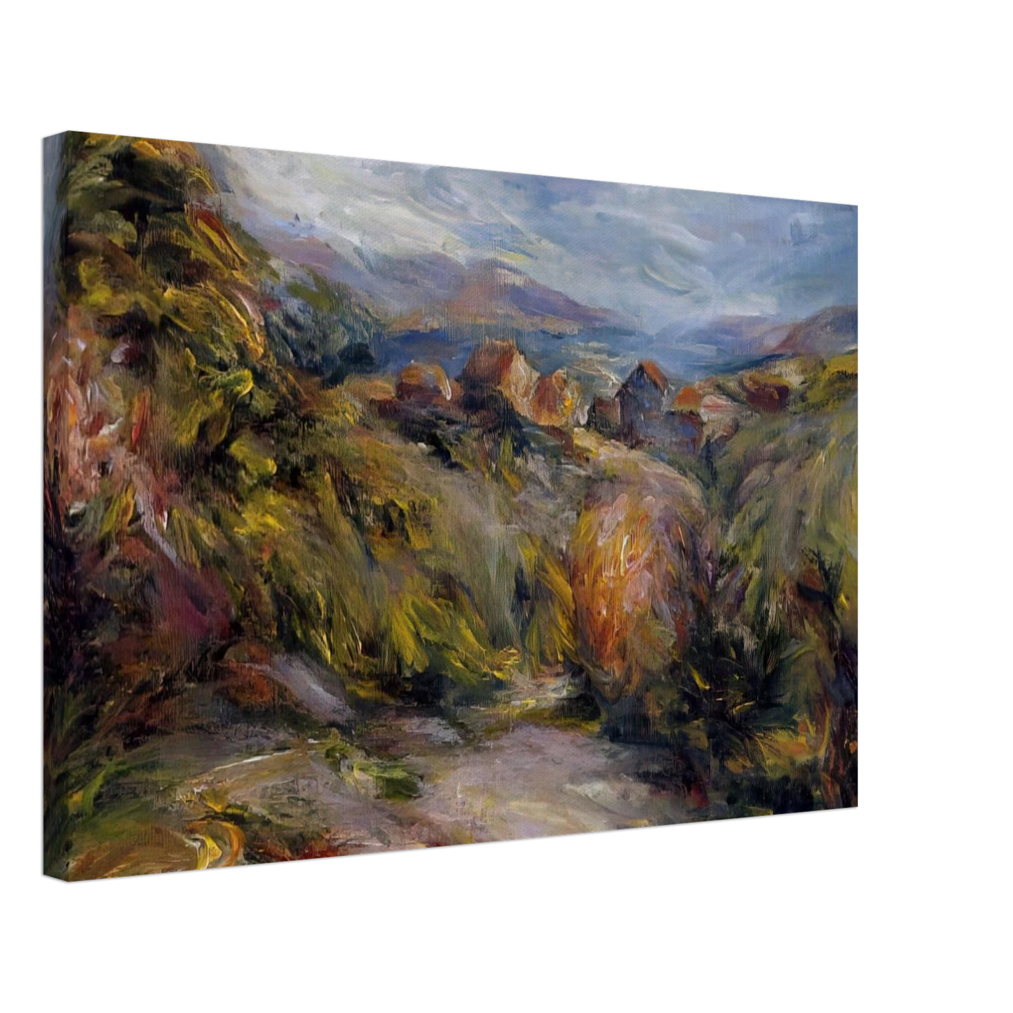 Pierre-Auguste Renoir - The Hills of Cagnes Canvas - 70x100 cm / 28x40 inches-canvas