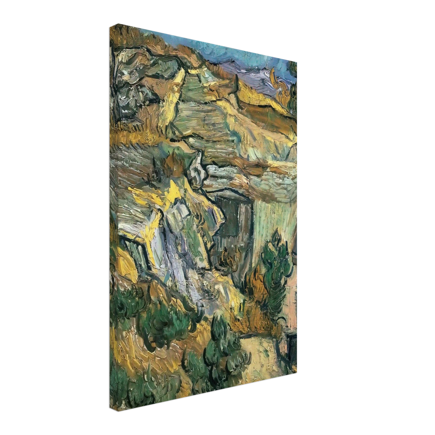 Vincent van Gogh - Entrance to a Quarry near Saint Remy Canvas - 40x60 cm / 16x24 inches-canvas
